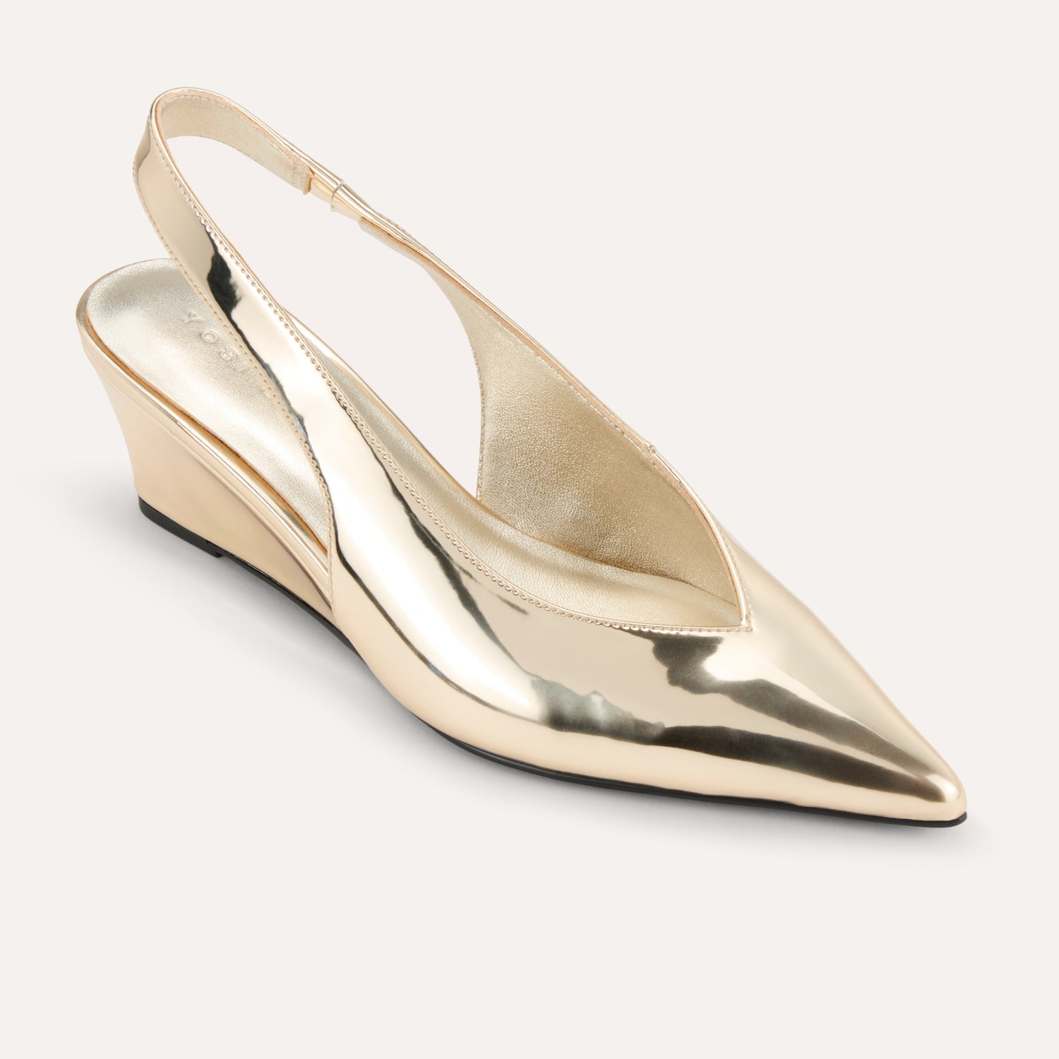 PHOEBE IN GOLD MIRRORED METALLIC - Yosi Samra  -