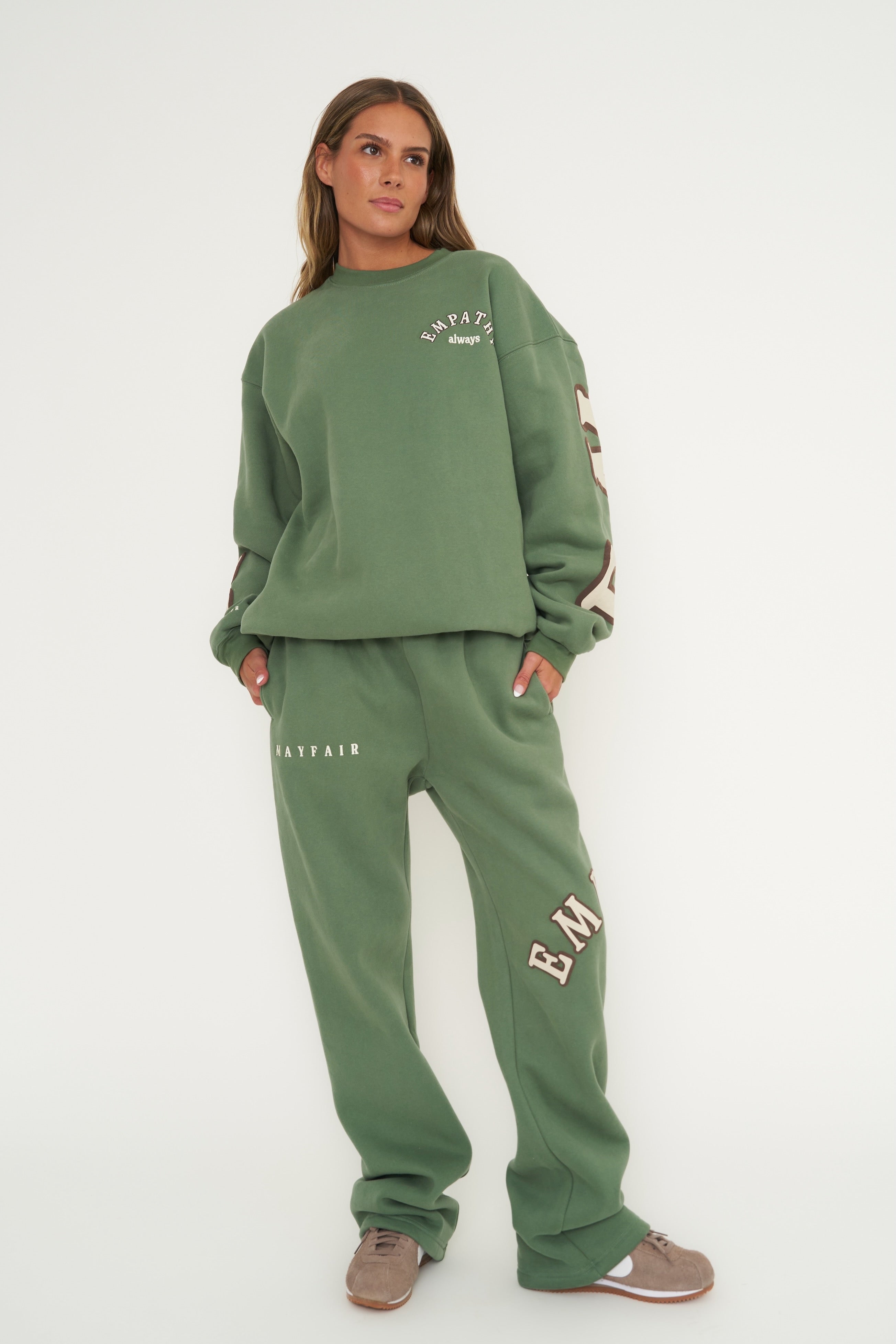 Empathy Always Olive Crewneck