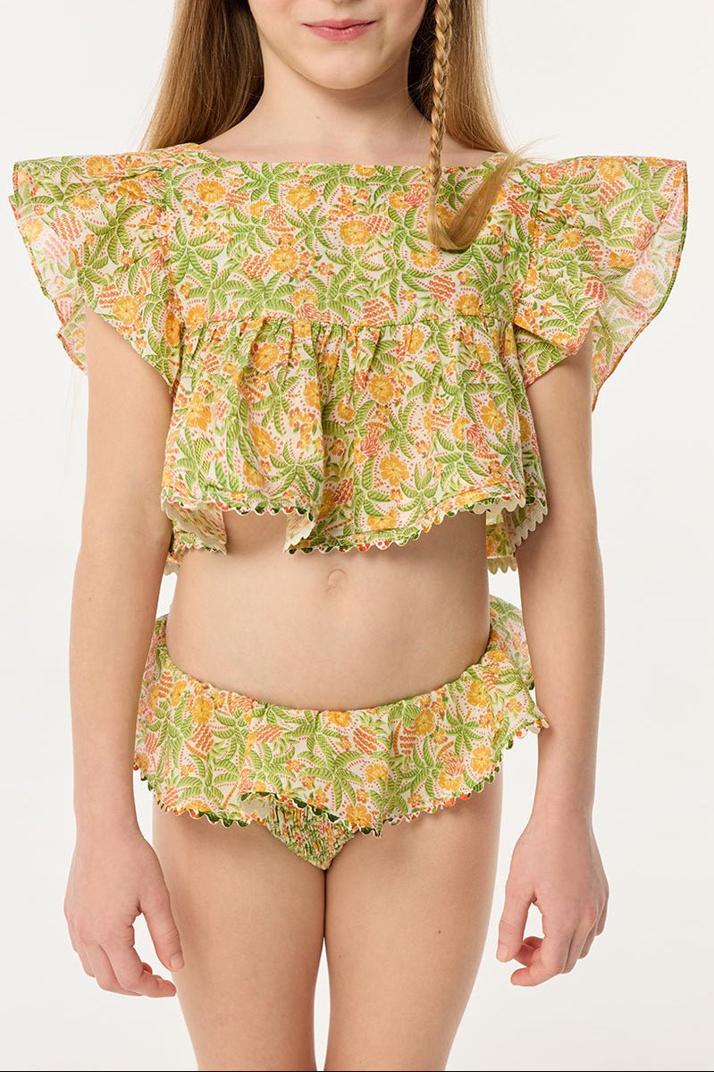 Kids Panty Chiara - Yellow Honolulu - Poupette St Barth