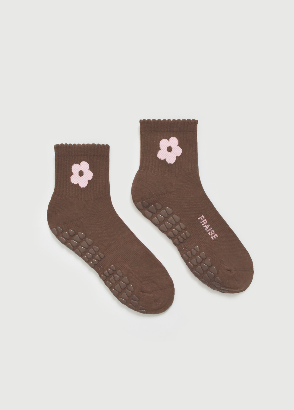Petal Quarter Crew Grip Sock