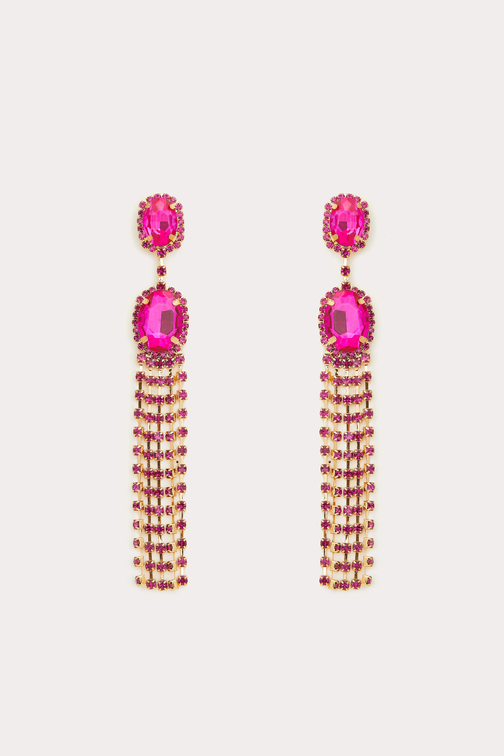 Pink Wolf Earrings