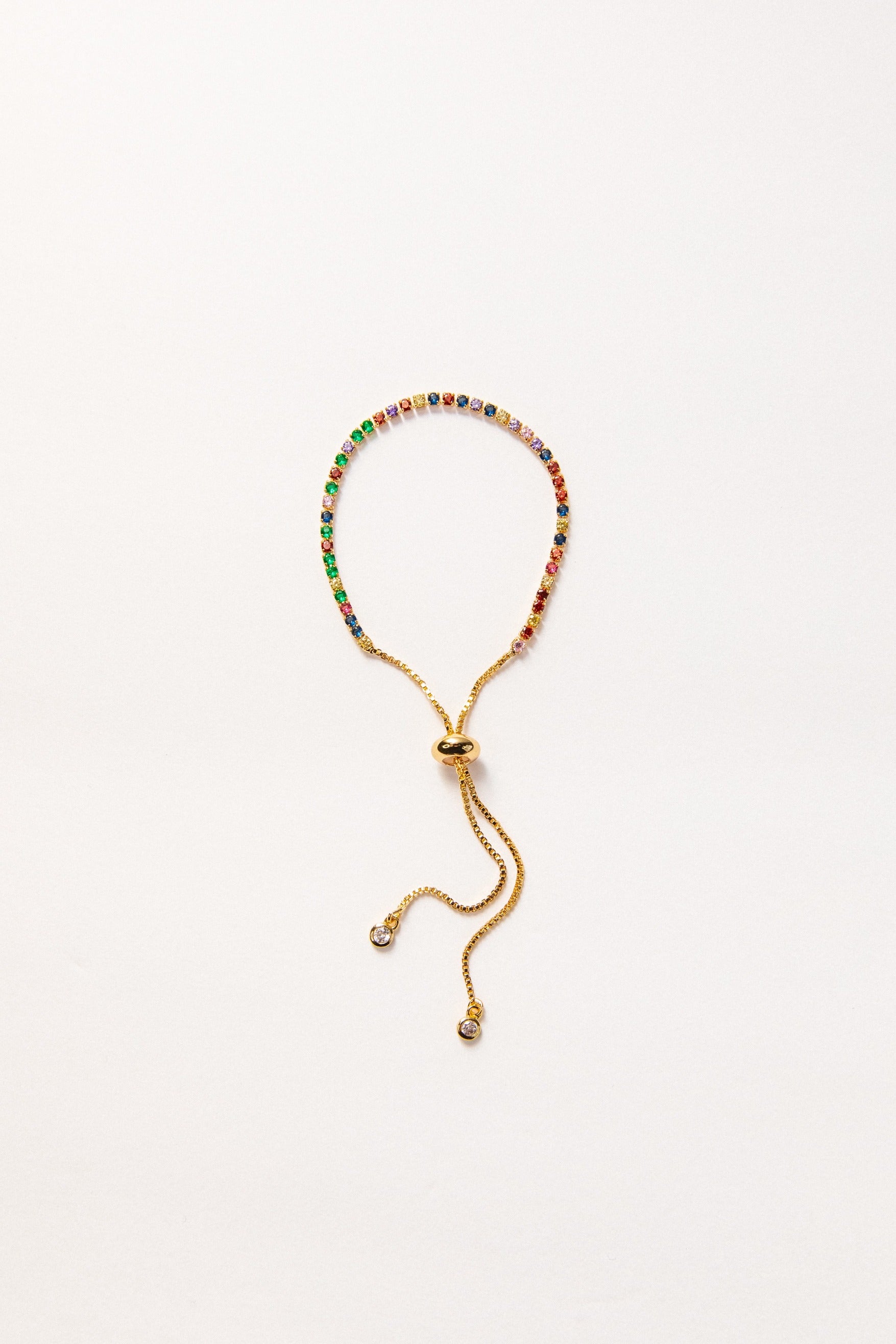 Multi Mini Rainbow Tennis Bracelet