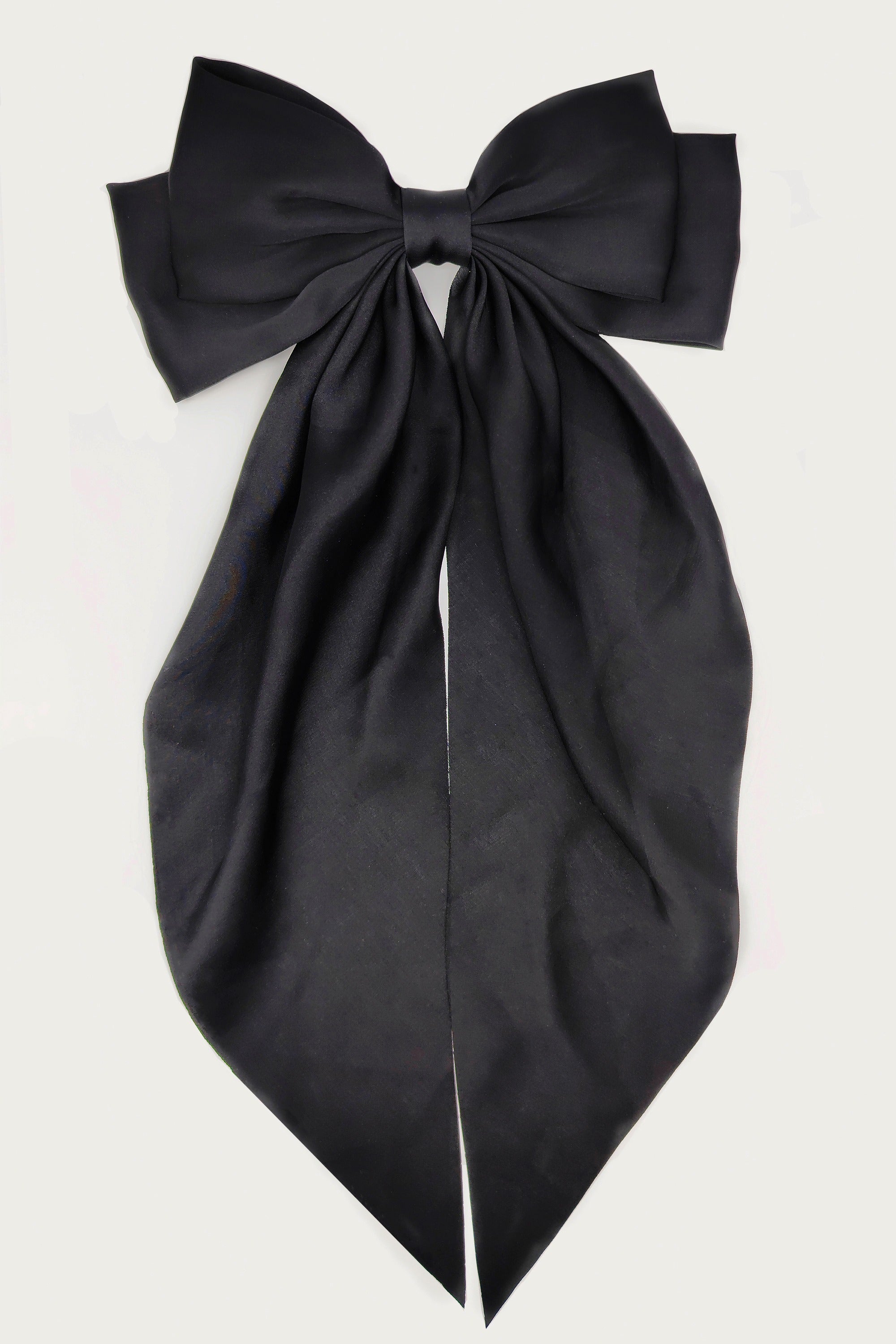 Black Pleir Hair Bow