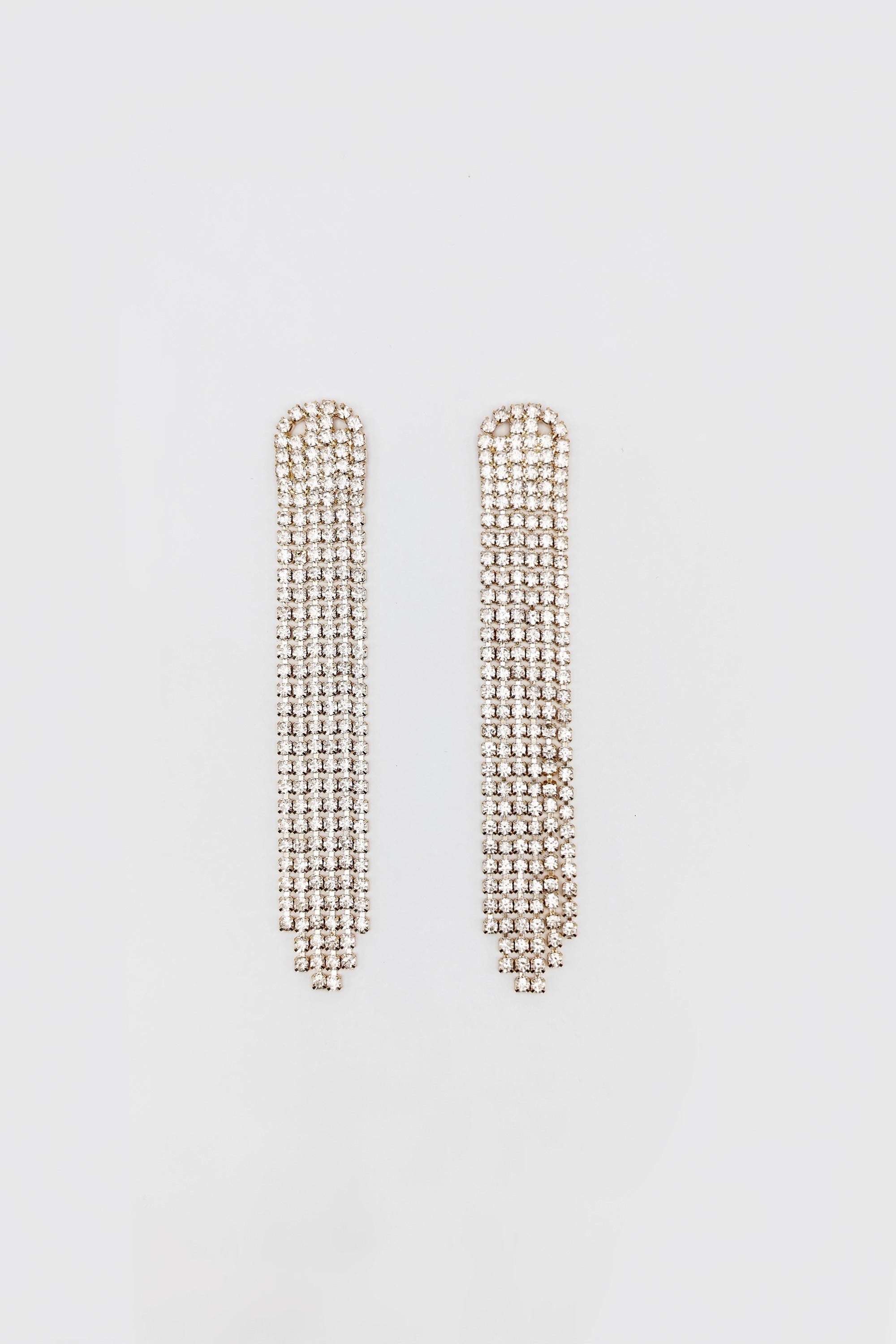 Clear Large Glitz Earrings