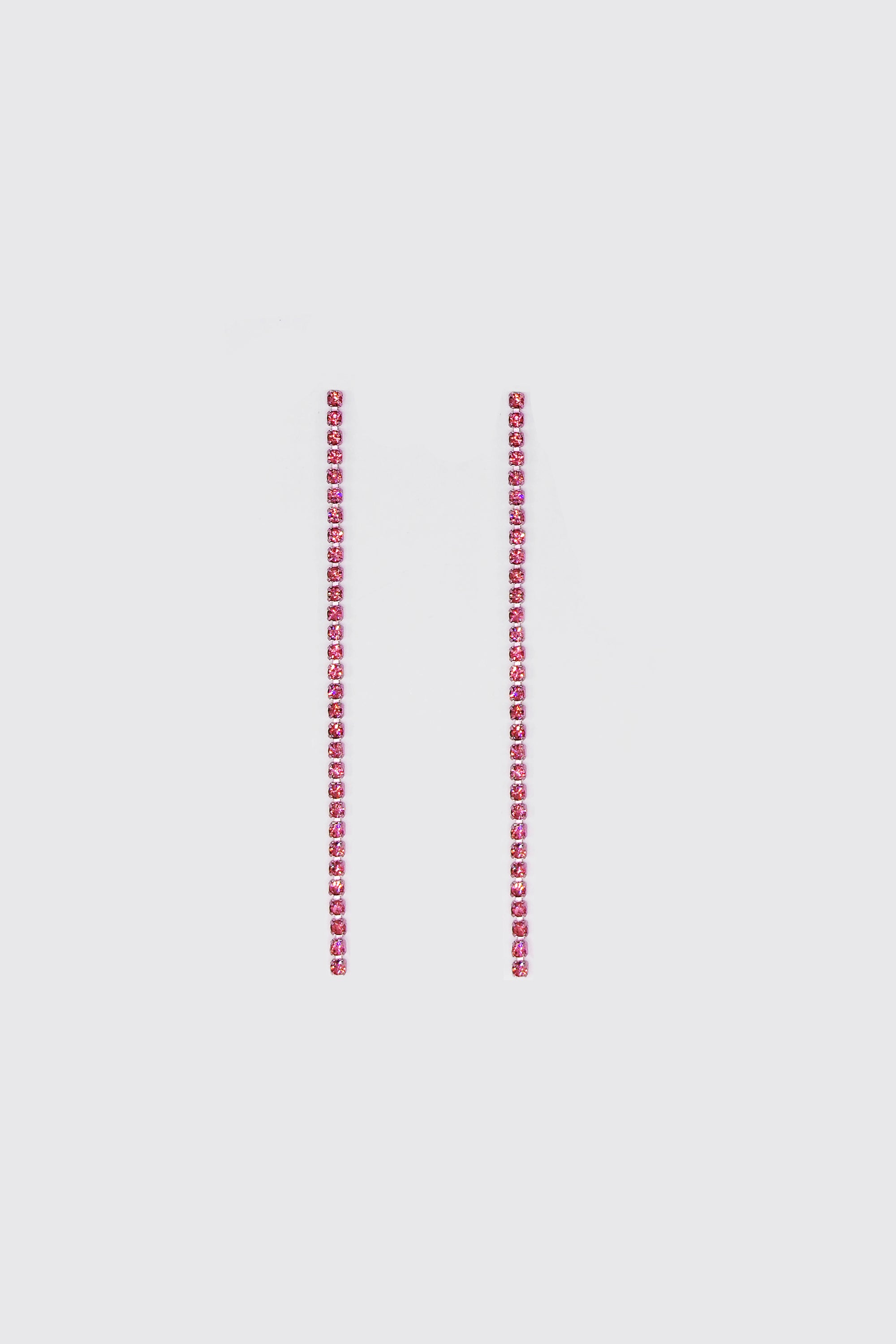 Pink Tennis Earrings