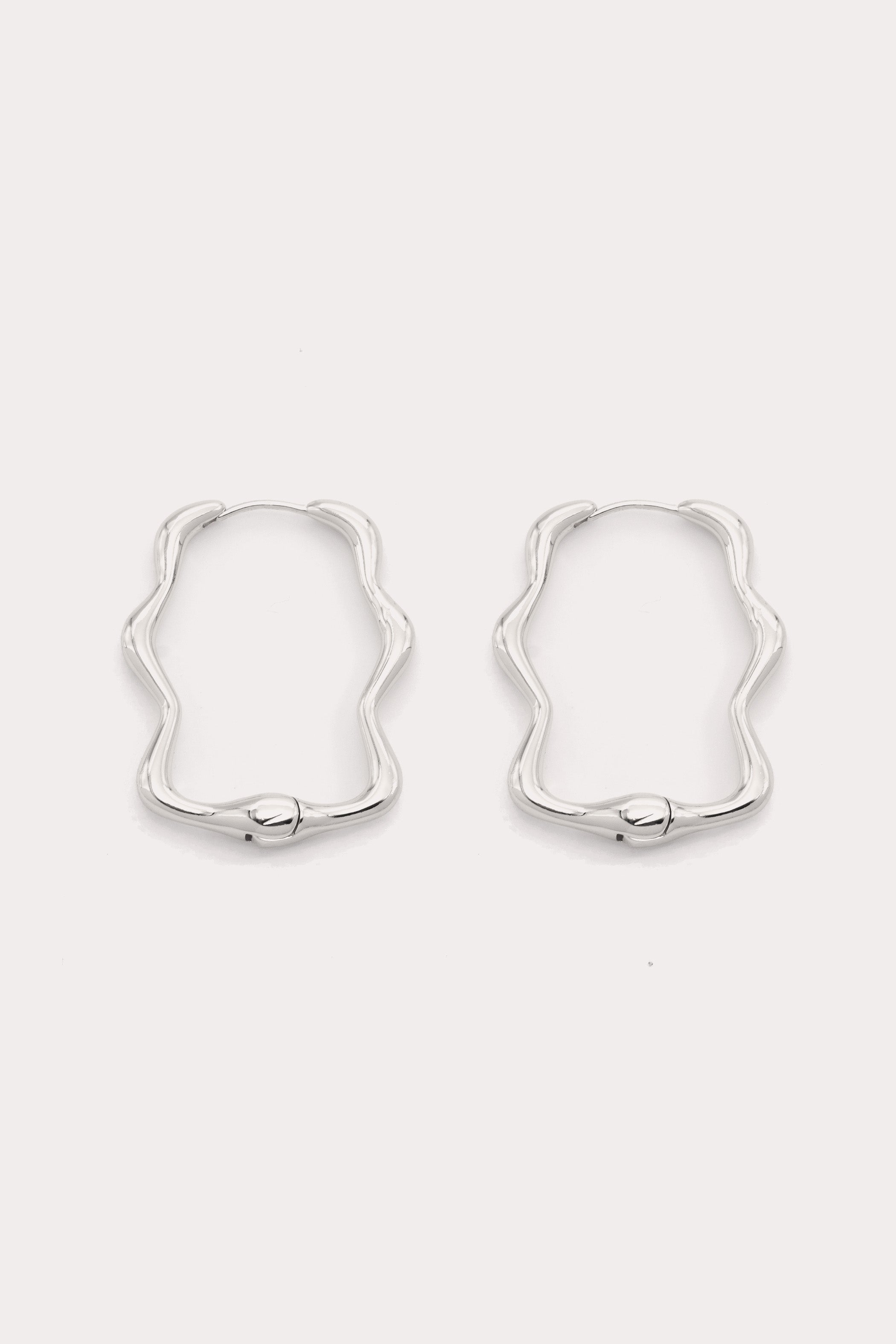 Silver Anish Hoops
