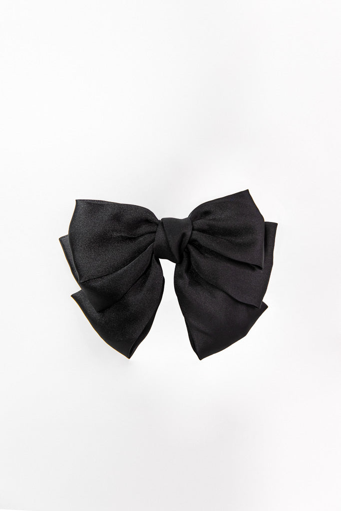 Black Kit Hair Bow