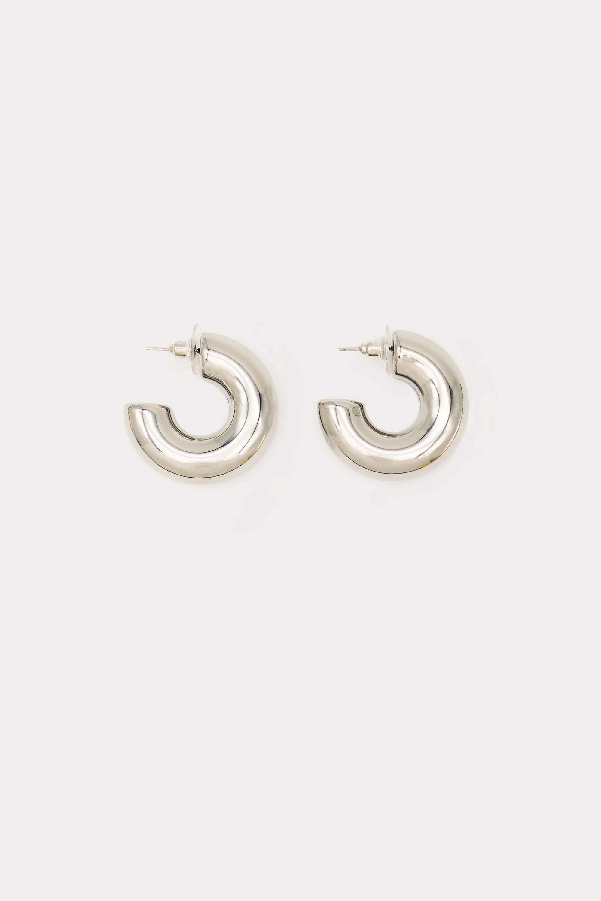 Silver Canha Hoops