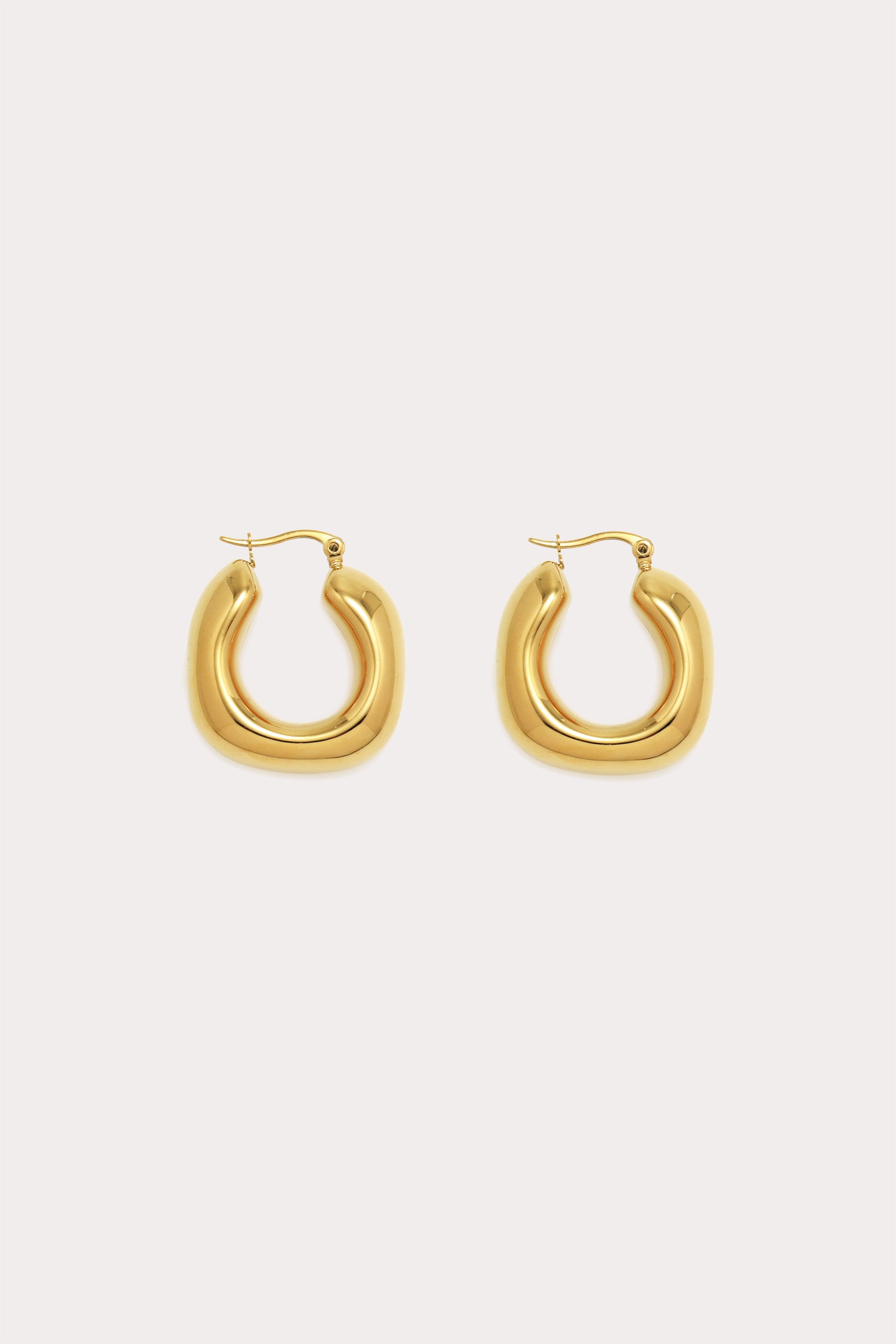 Gold Chubby Hoop Earrings