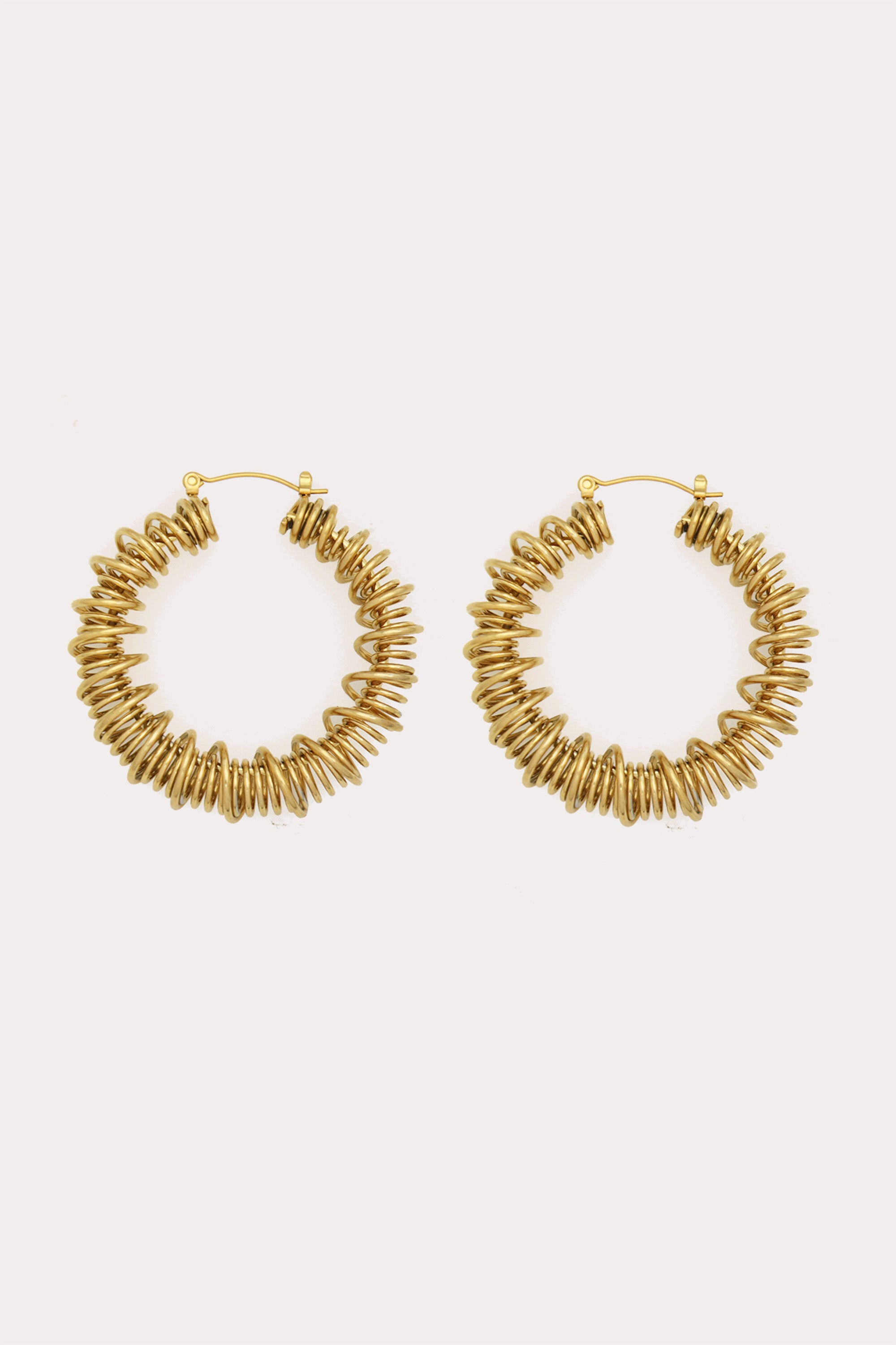 Gold Wire Hoop Earrings