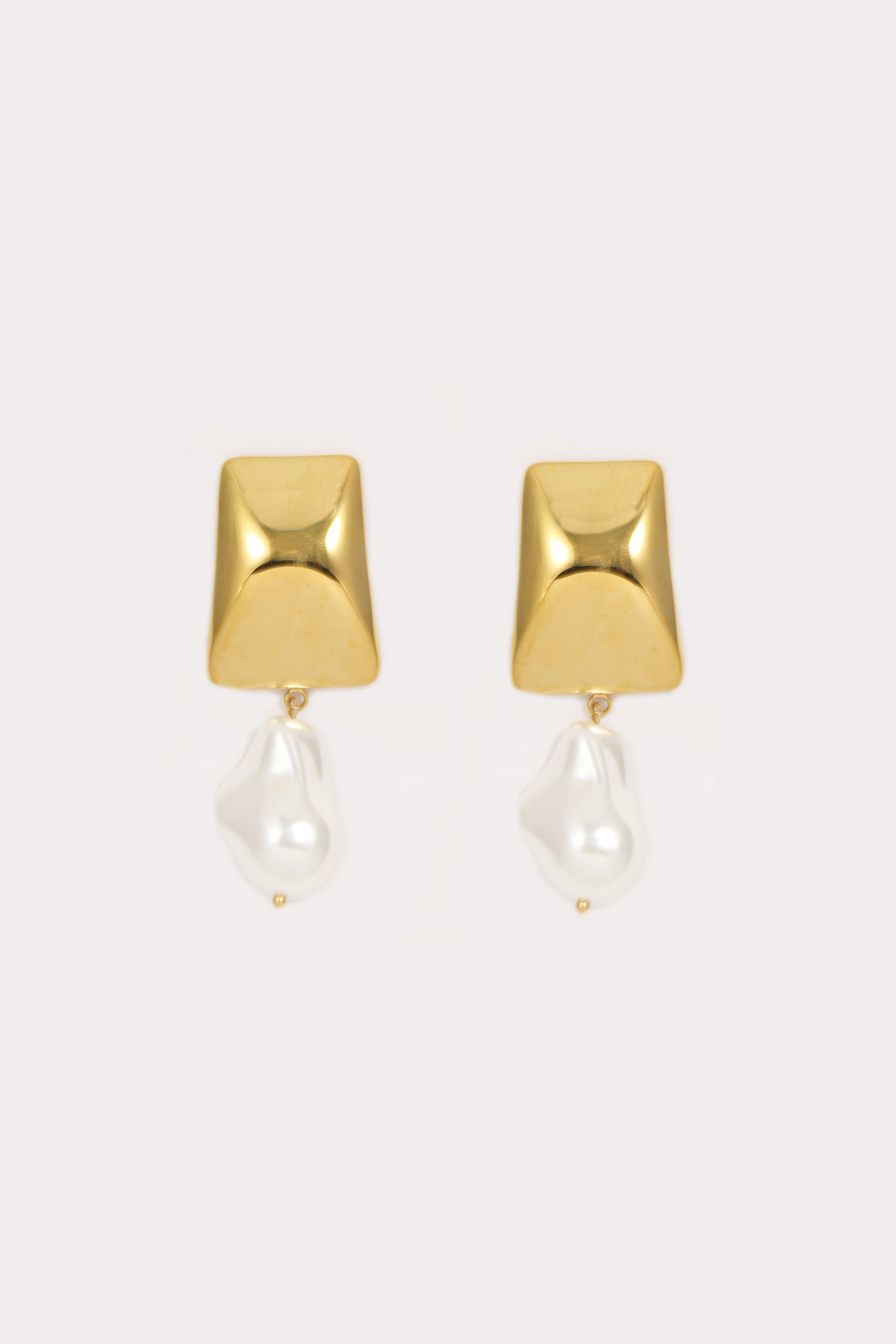 Gold Doris Pearl Earrings