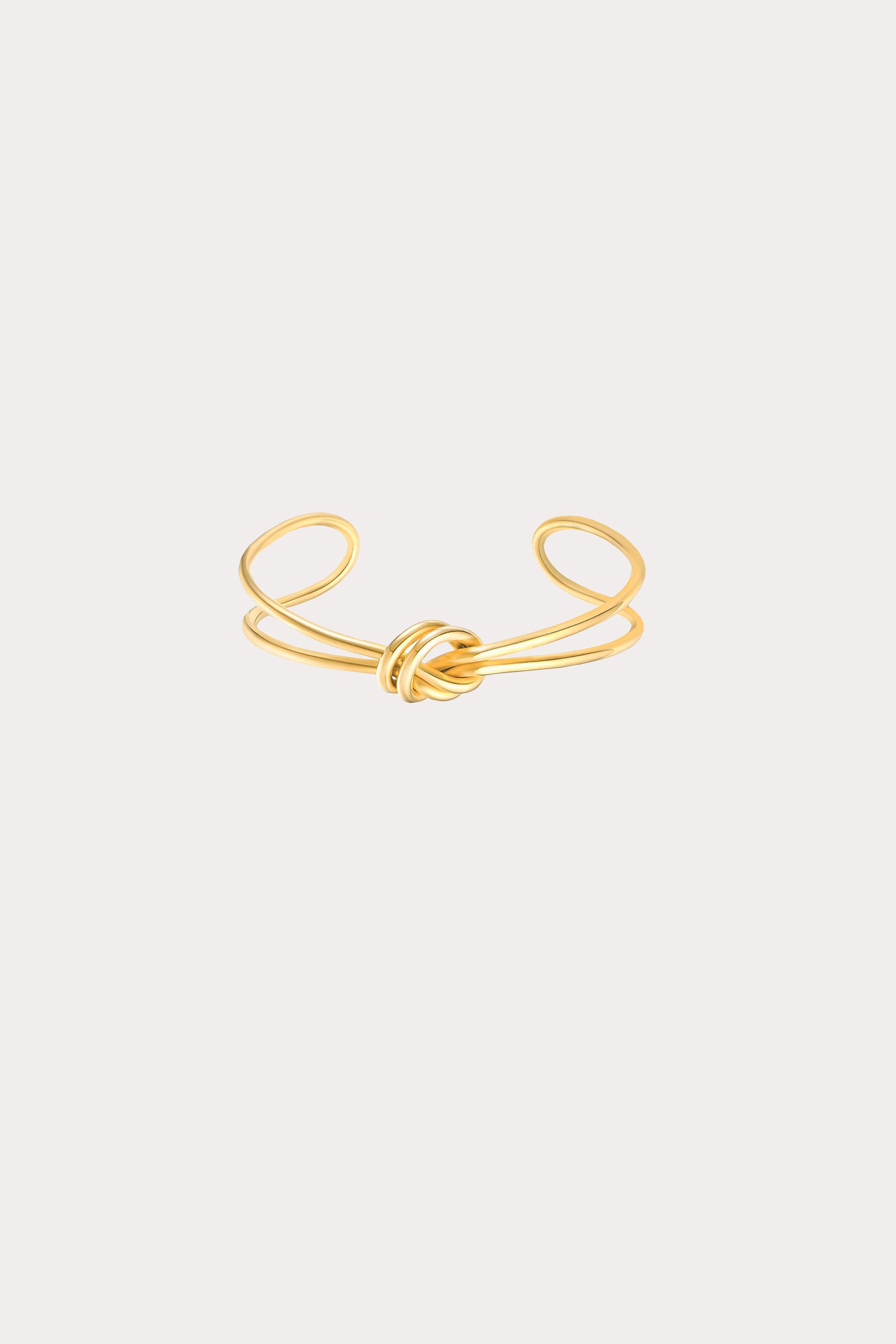 Gold Double knot Cuff