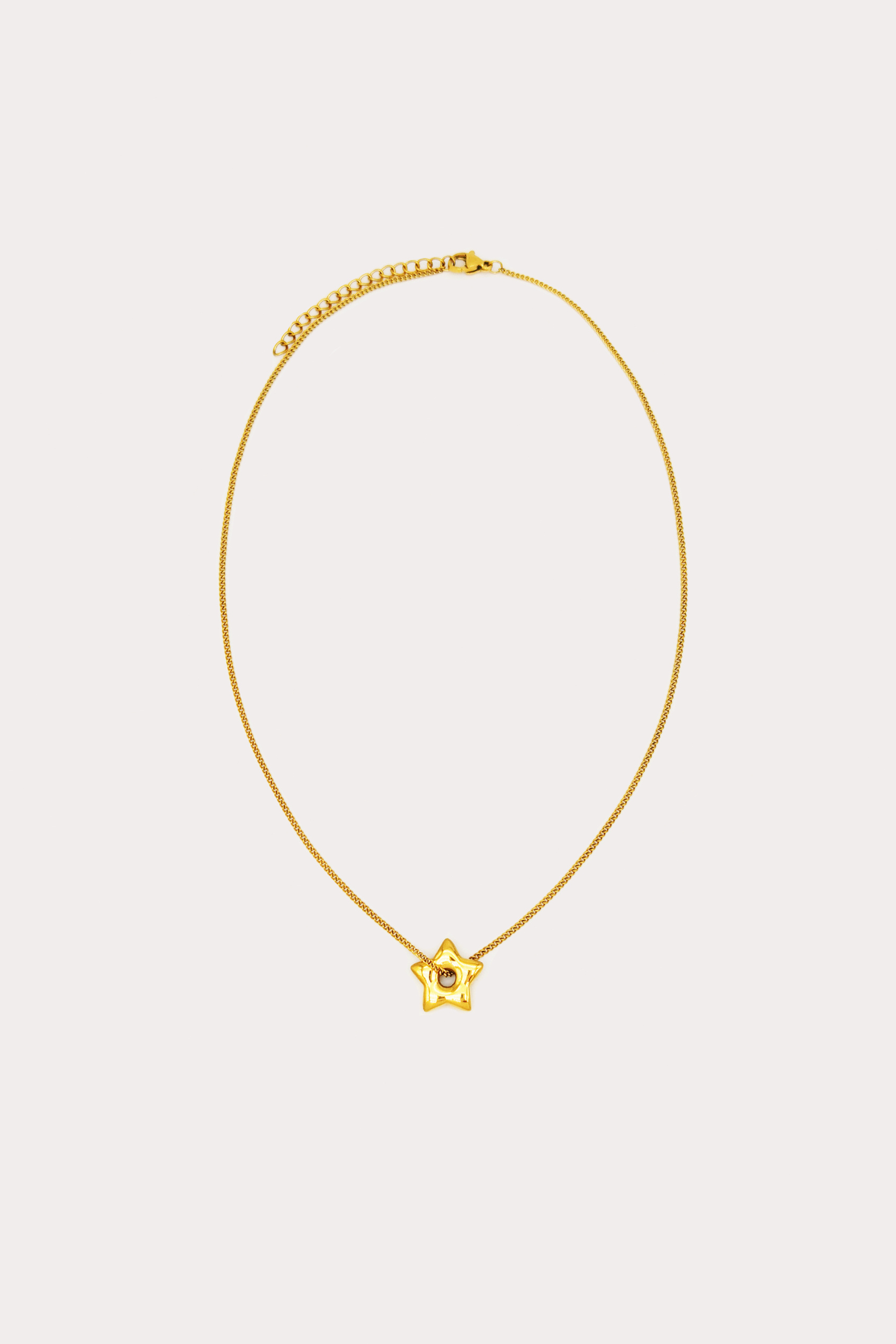 Star Puffed Charm Necklace