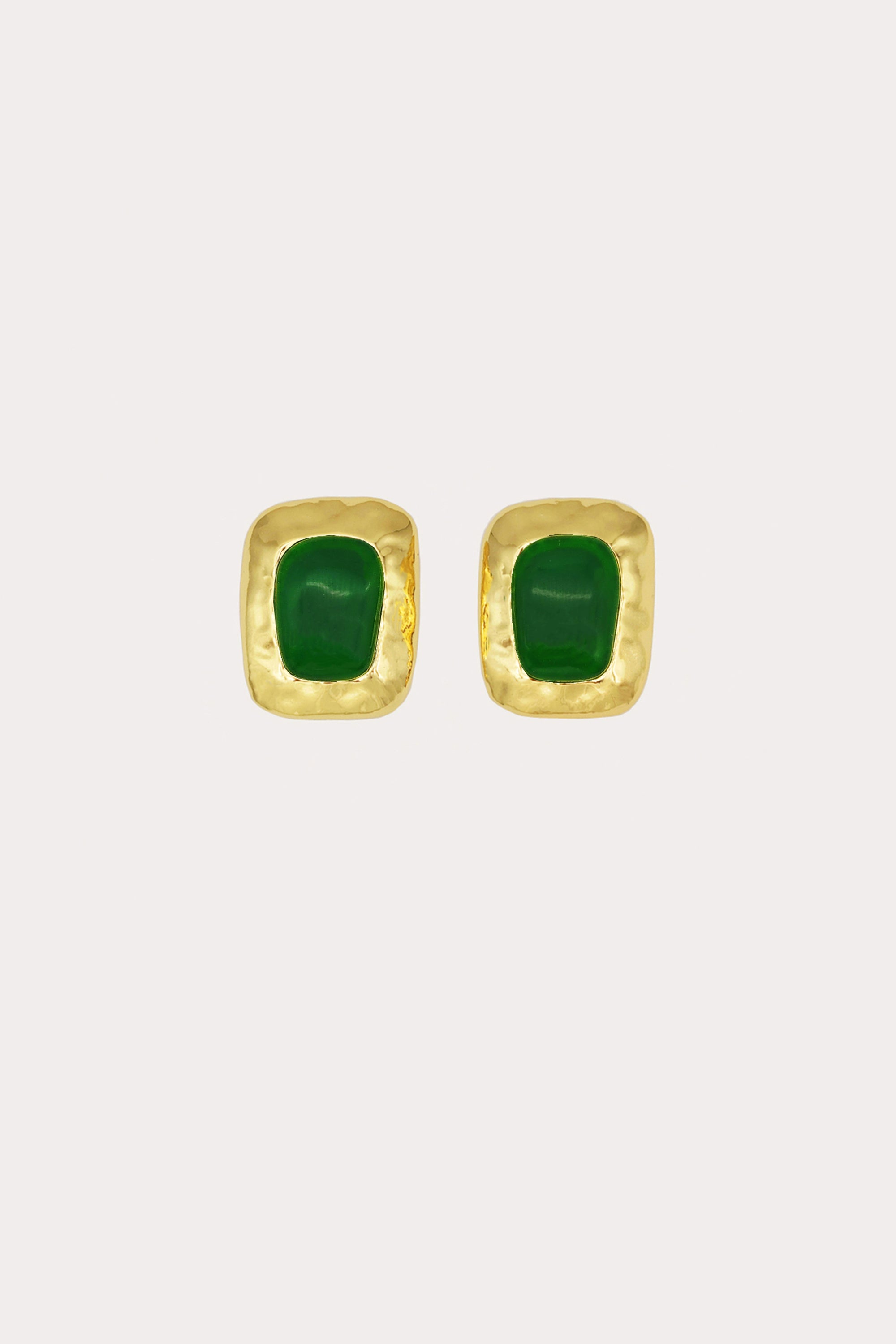 Gold/Green Giovana Earrings (L)