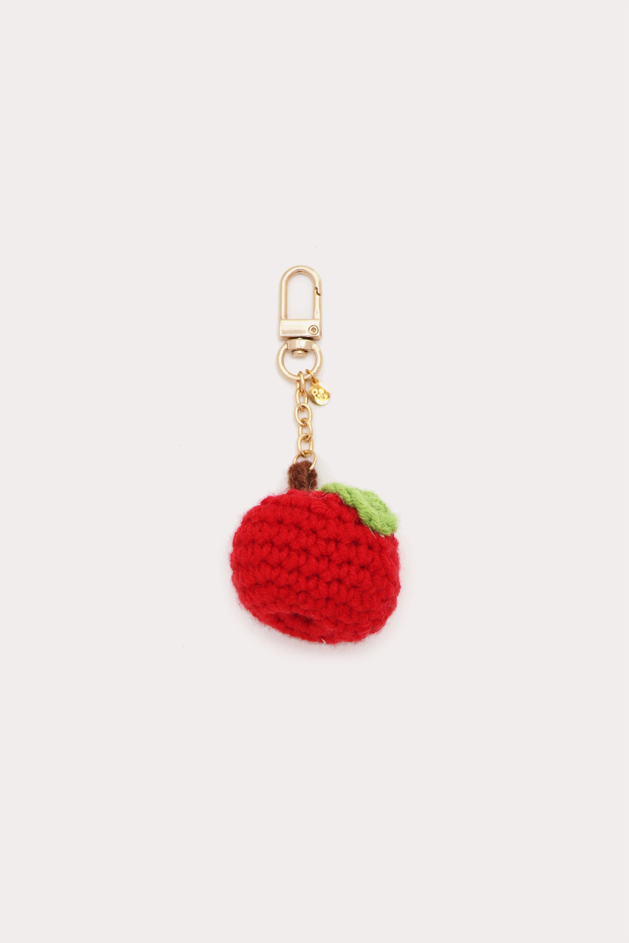 Apple Knit Fruit Keychain