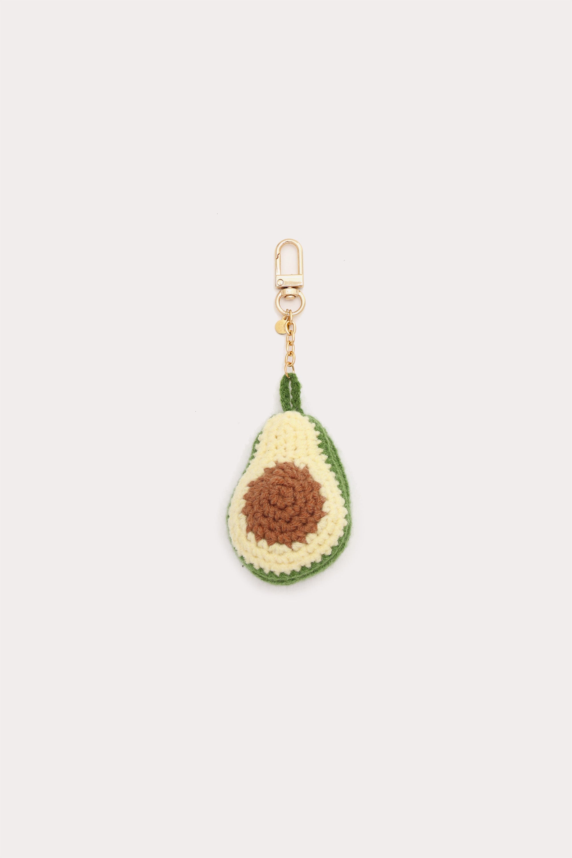 Avocado Knit Fruit Keychain