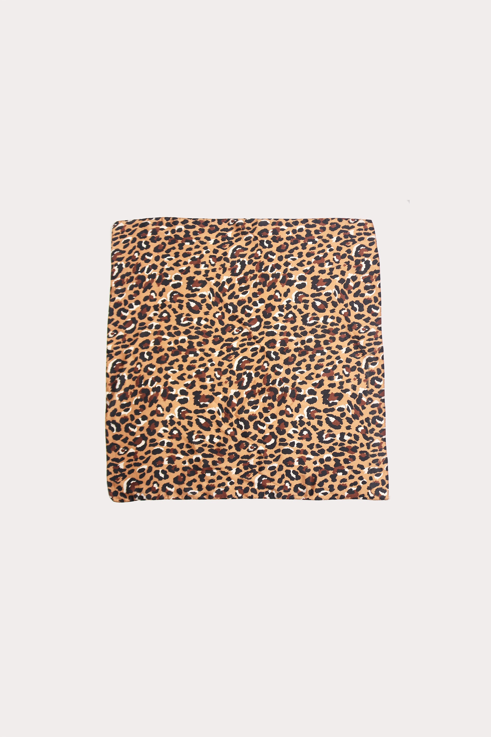 Brown Leopard Scarf