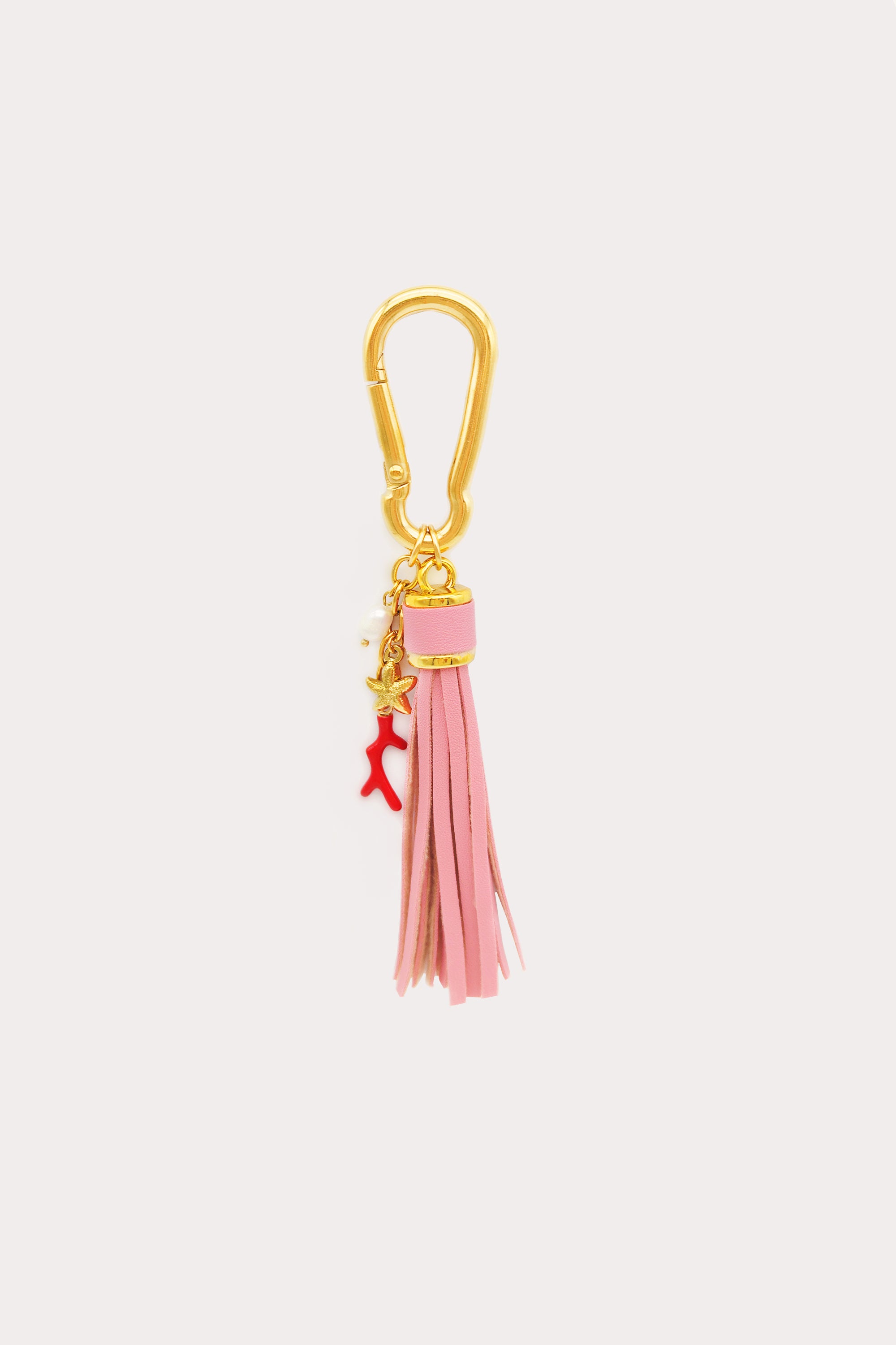 Pink Coral Keychain