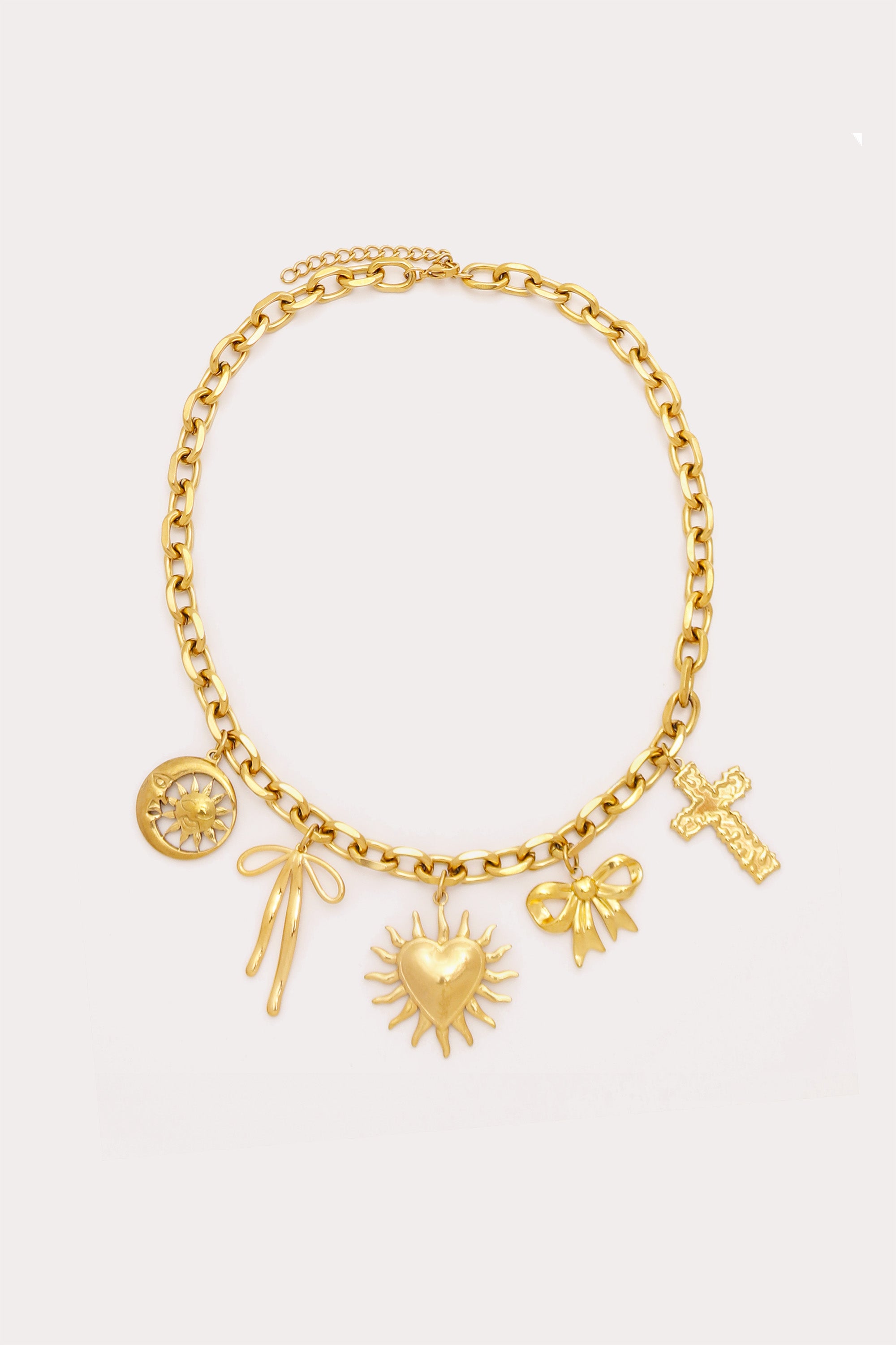 Gold Roxie Charm Necklace