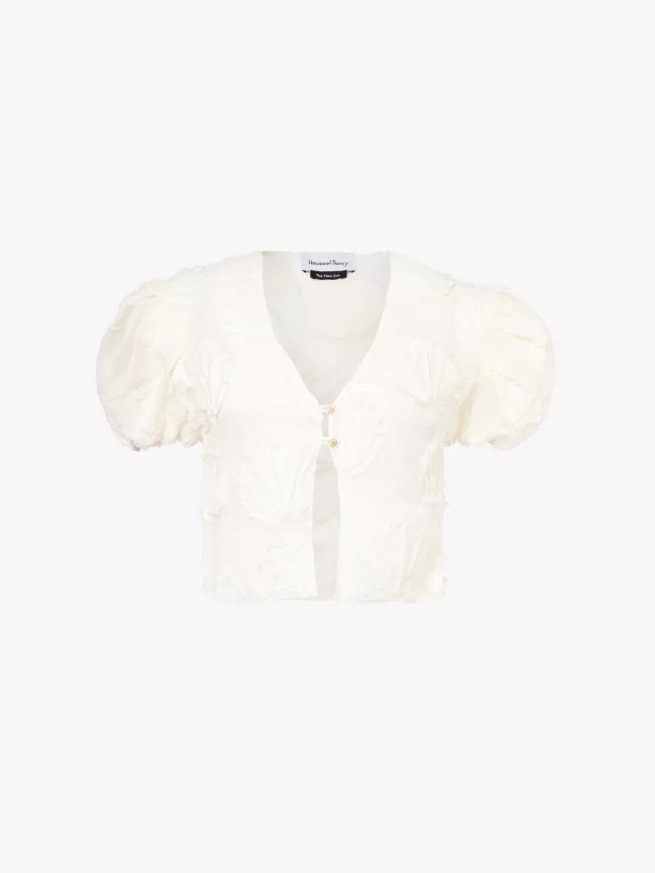 Scattered Shells Applique Blouse
