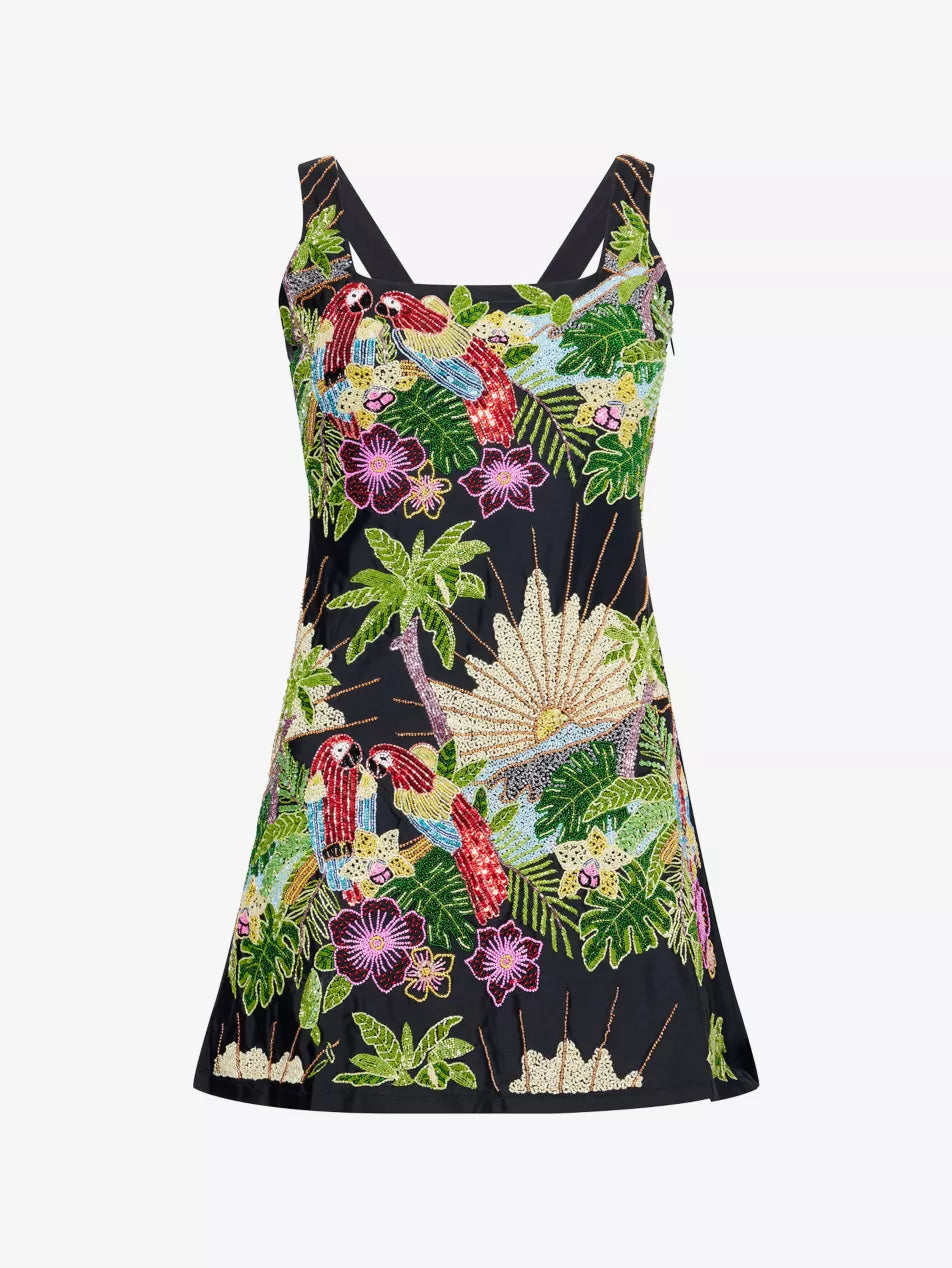 Pandora Luxe Hand Beaded Black Dress