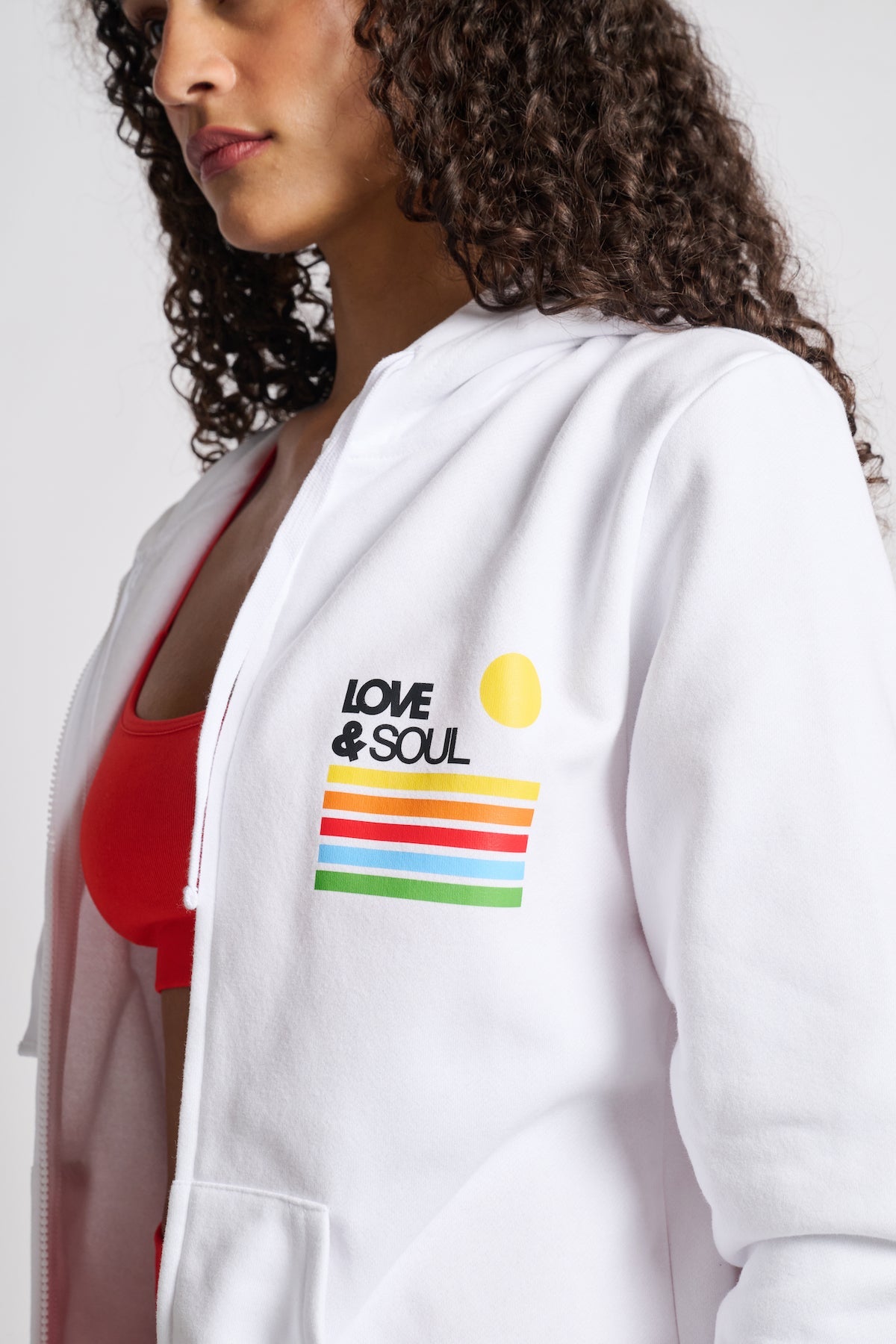 Rainbow Love & Soul Zip Hoodie | Love & Sports