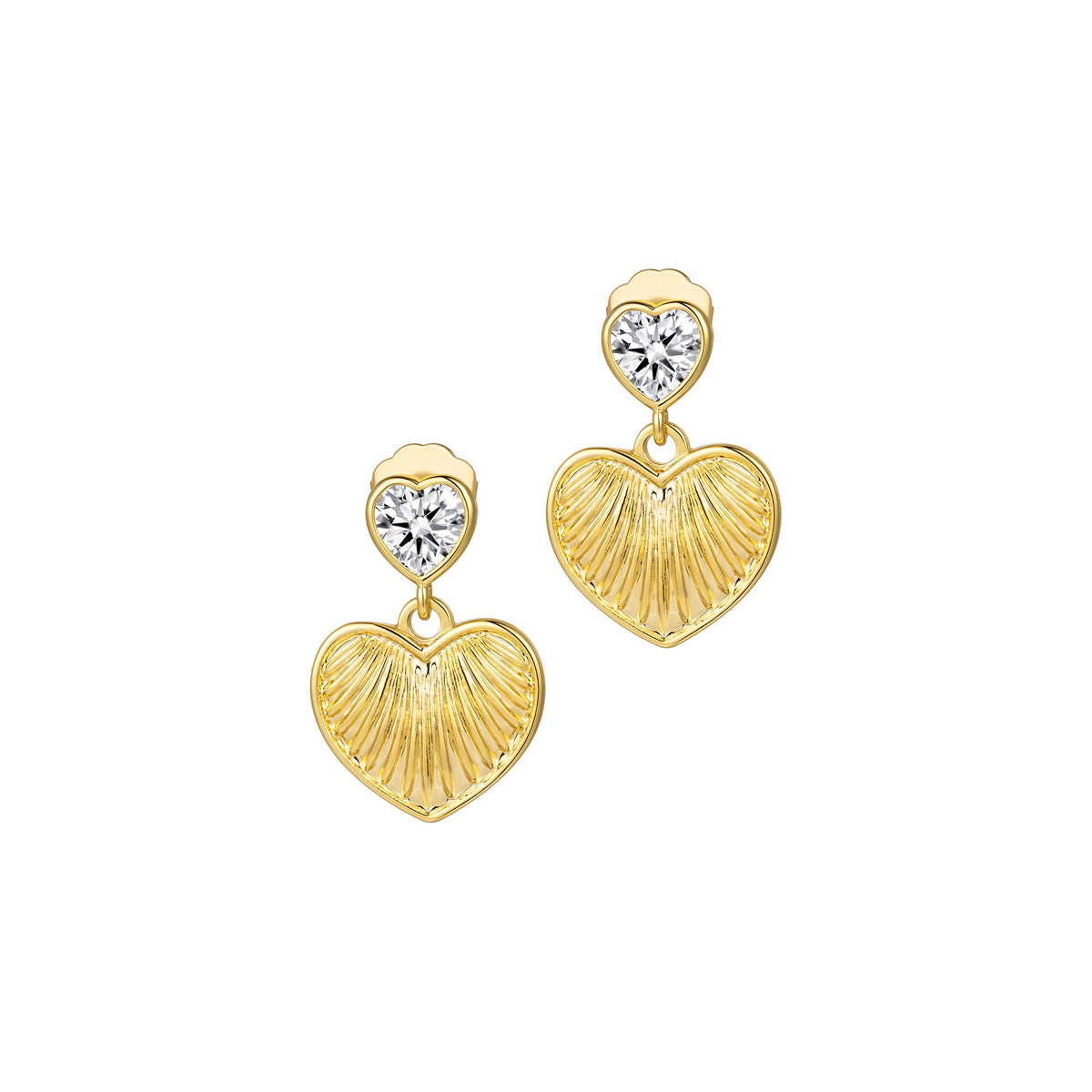 Rays Of Love Earrings - Clear