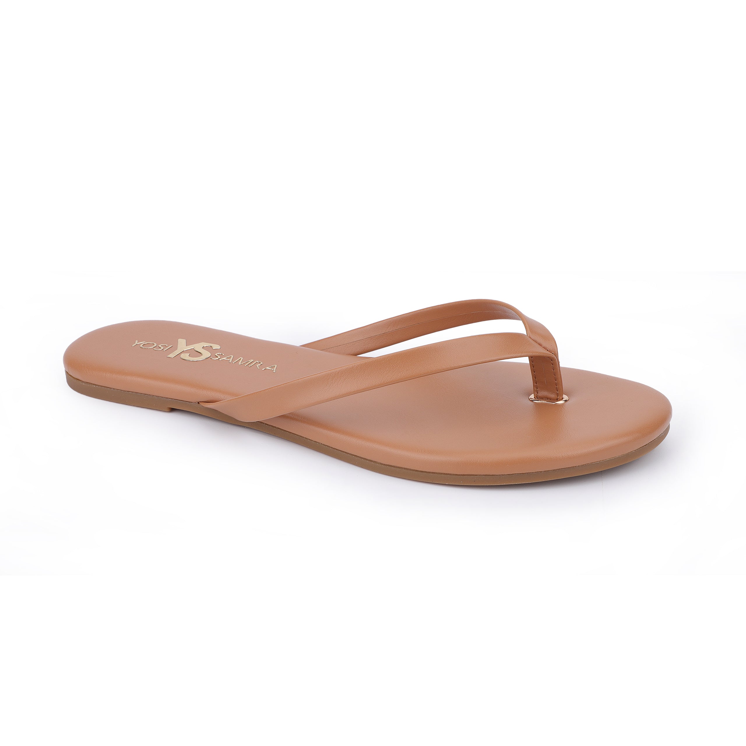 Rivington Flip Flop in Whiskey - Yosi Samra  - Women's Sandals