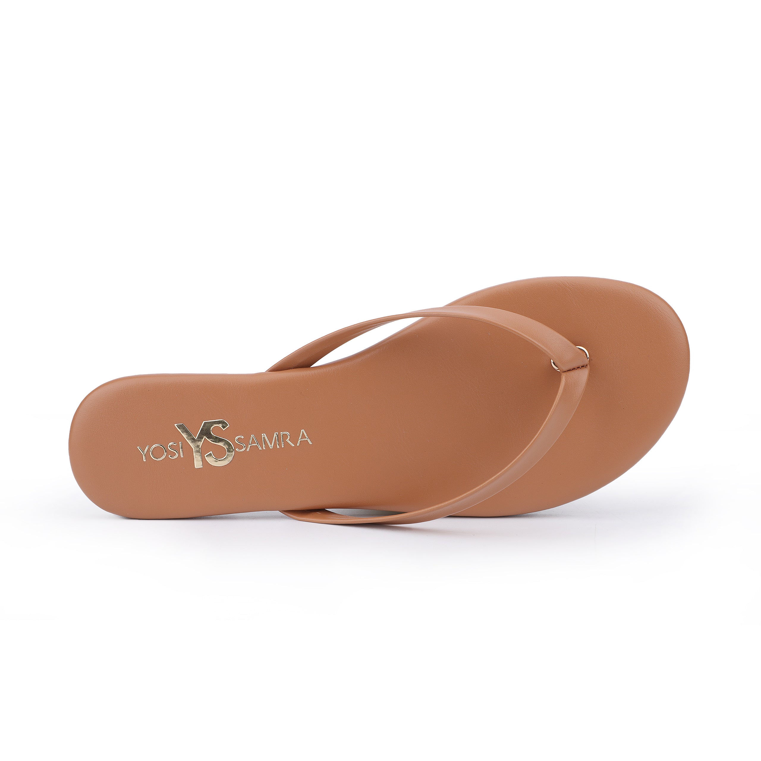 Rivington Flip Flop in Whiskey - Yosi Samra  - Women's Sandals