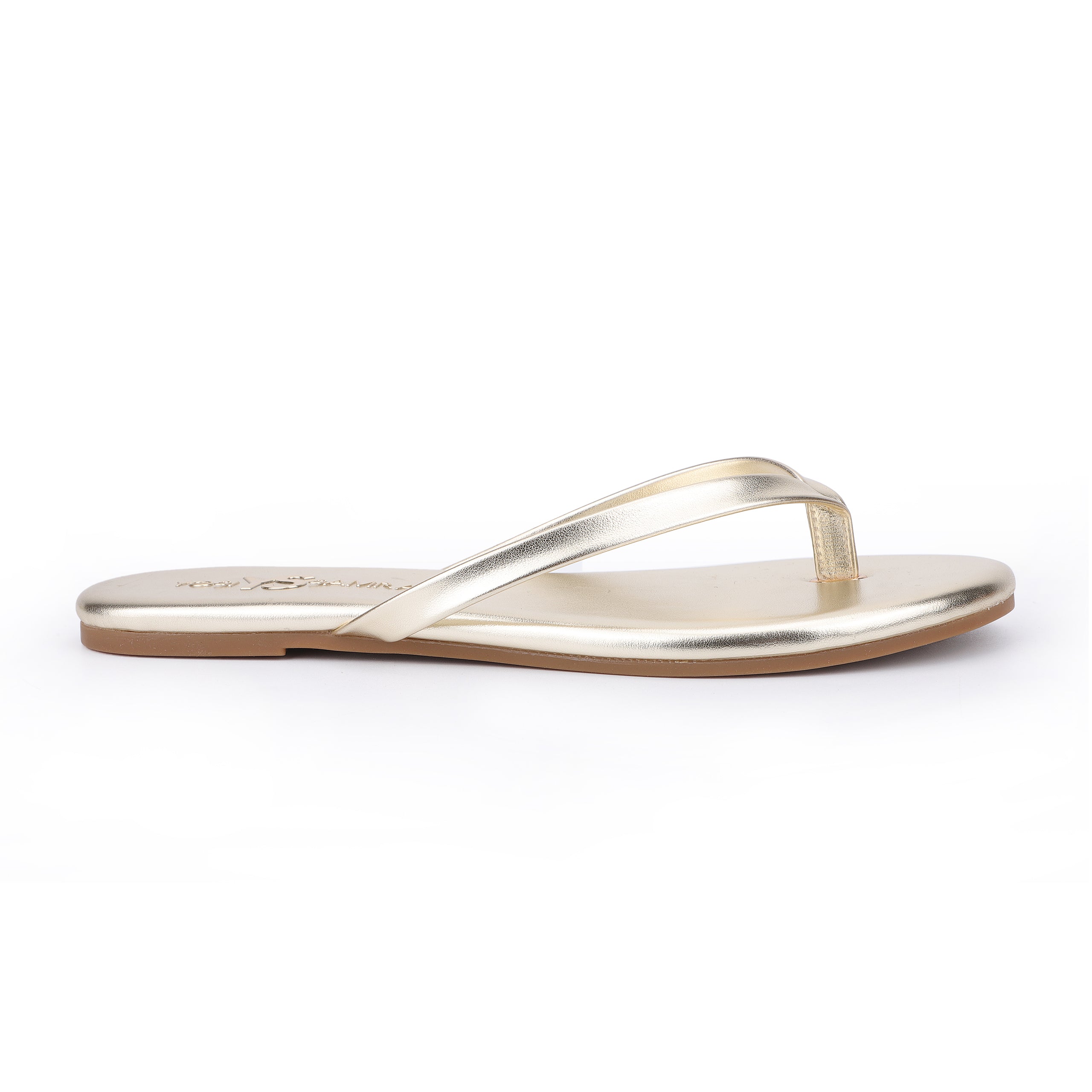 Rivington Flip Flop in Gold - Yosi Samra  - Women's Sandals