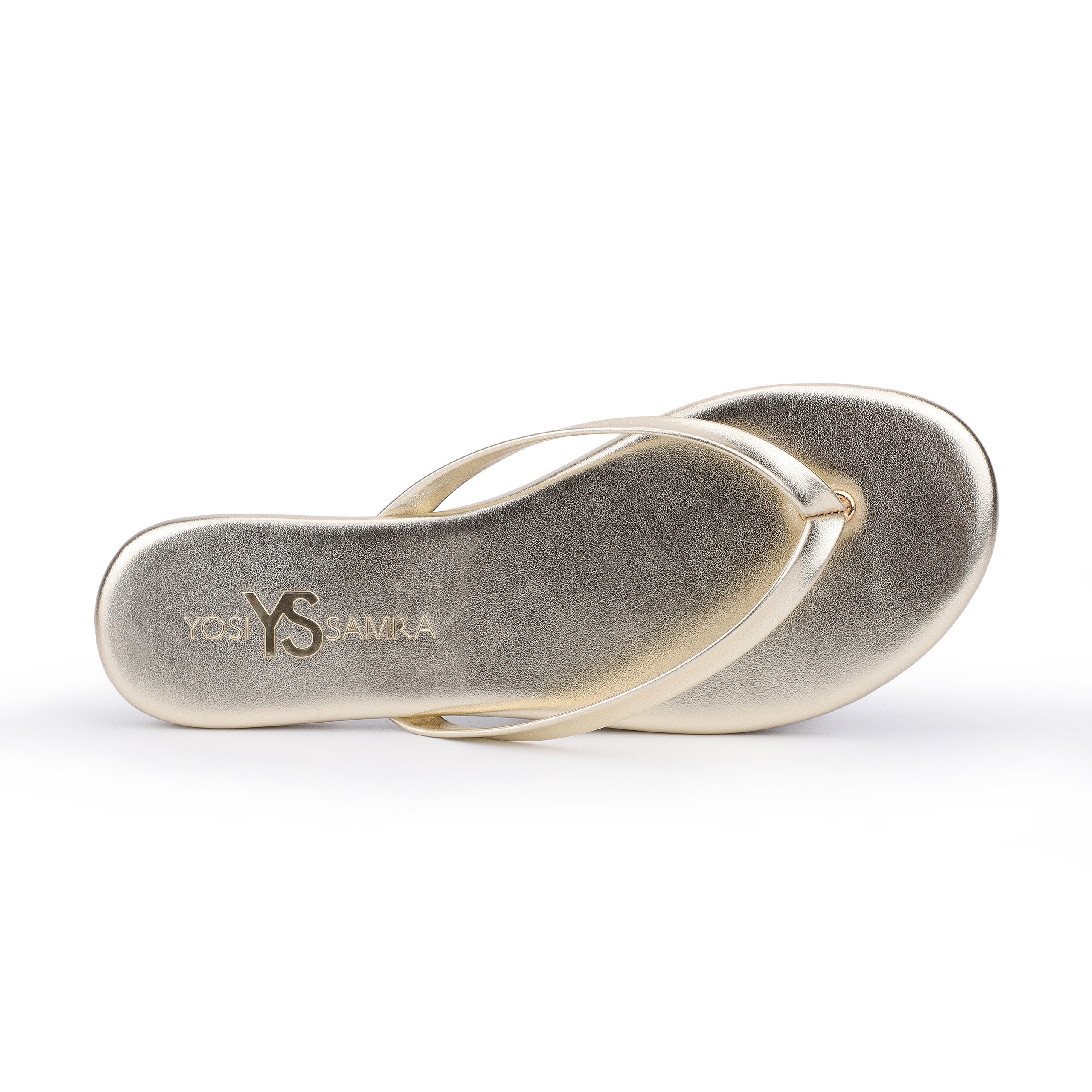 Rivington Flip Flop in Gold - Yosi Samra  - Women's Sandals