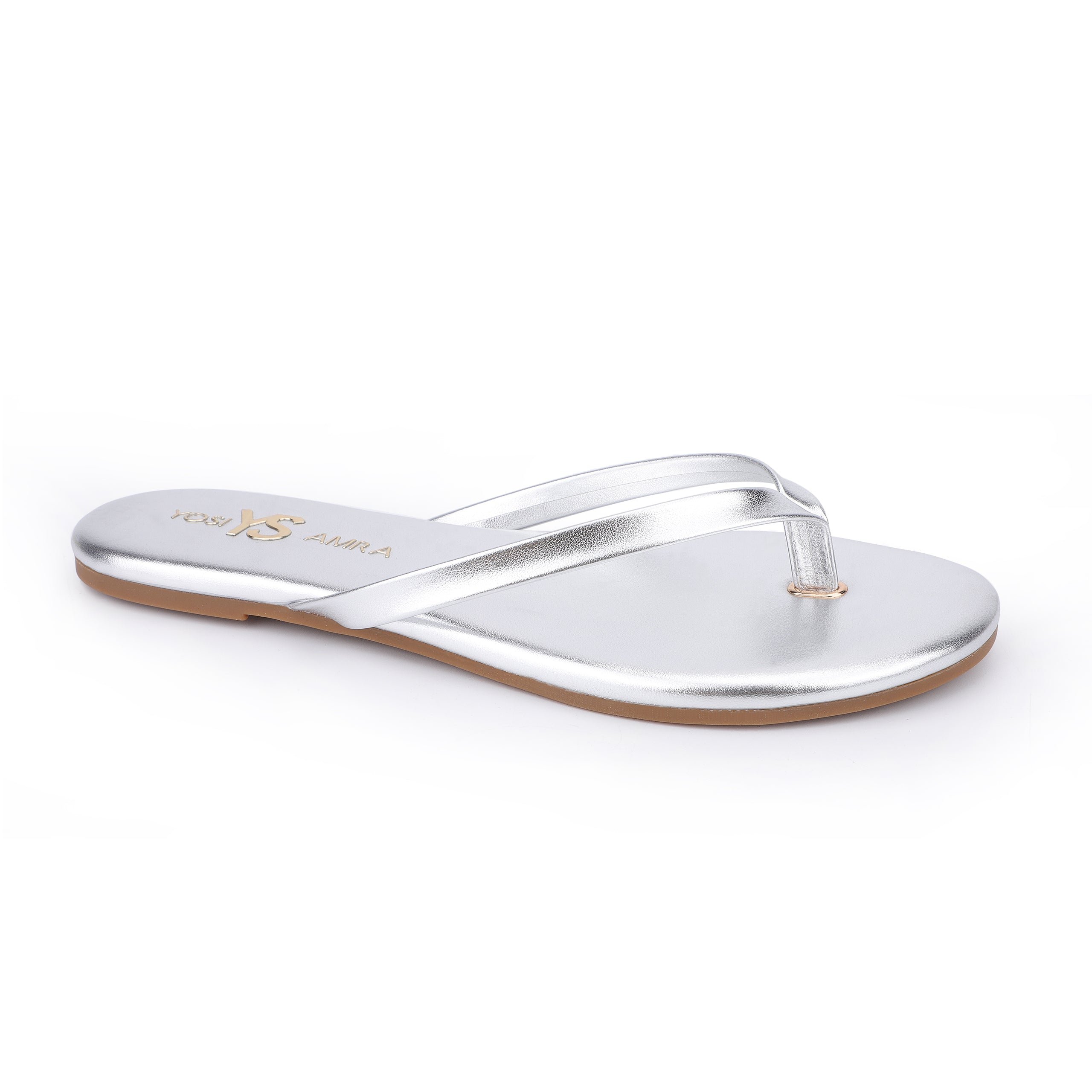 Rivington Flip Flop in Silver - Yosi Samra  - Women's Sandals