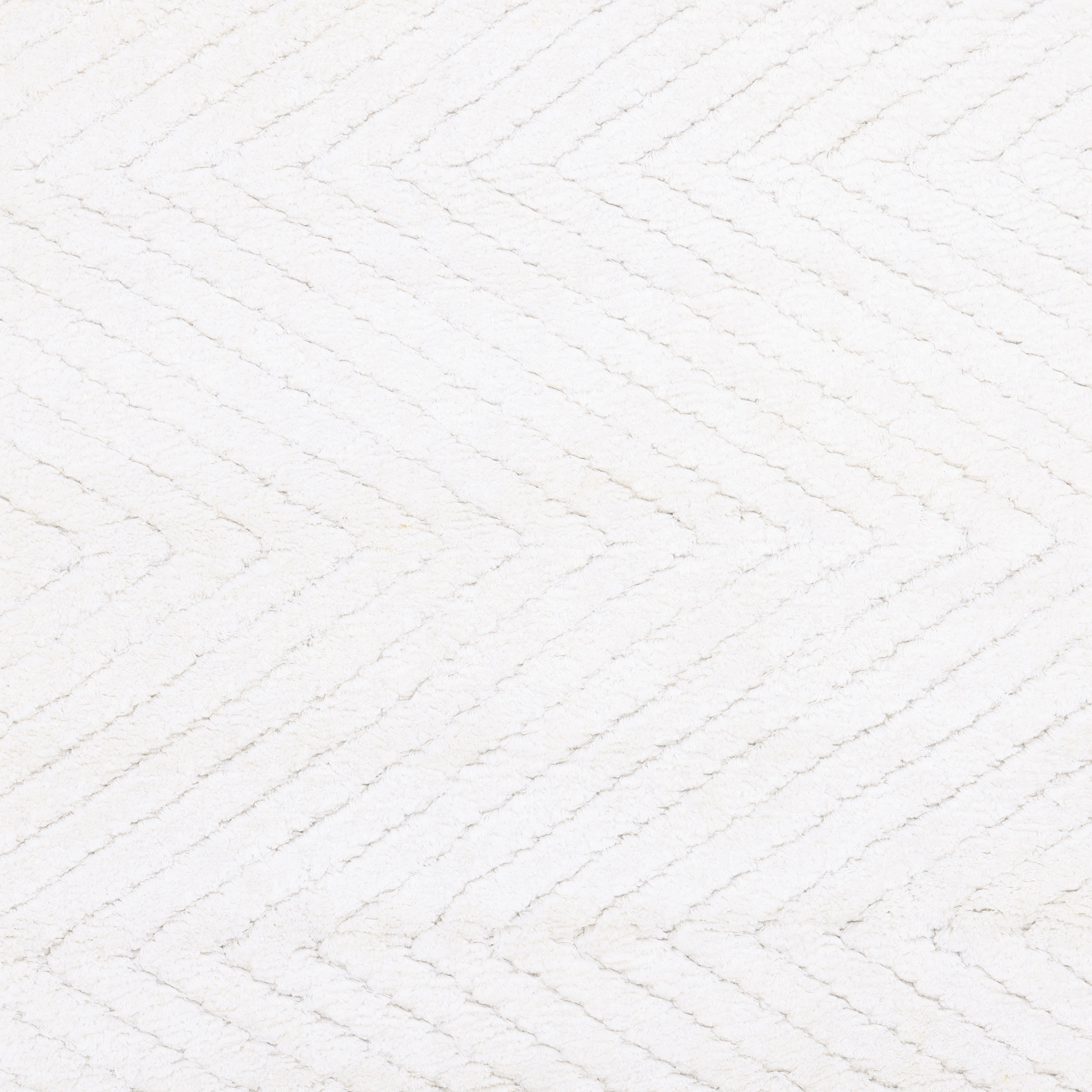 Chevelle Hand-Loomed Contemporary Chevron Ivory Area Rug