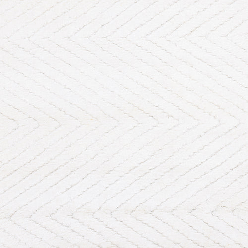 Chevelle Hand-Loomed Contemporary Chevron Ivory Area Rug