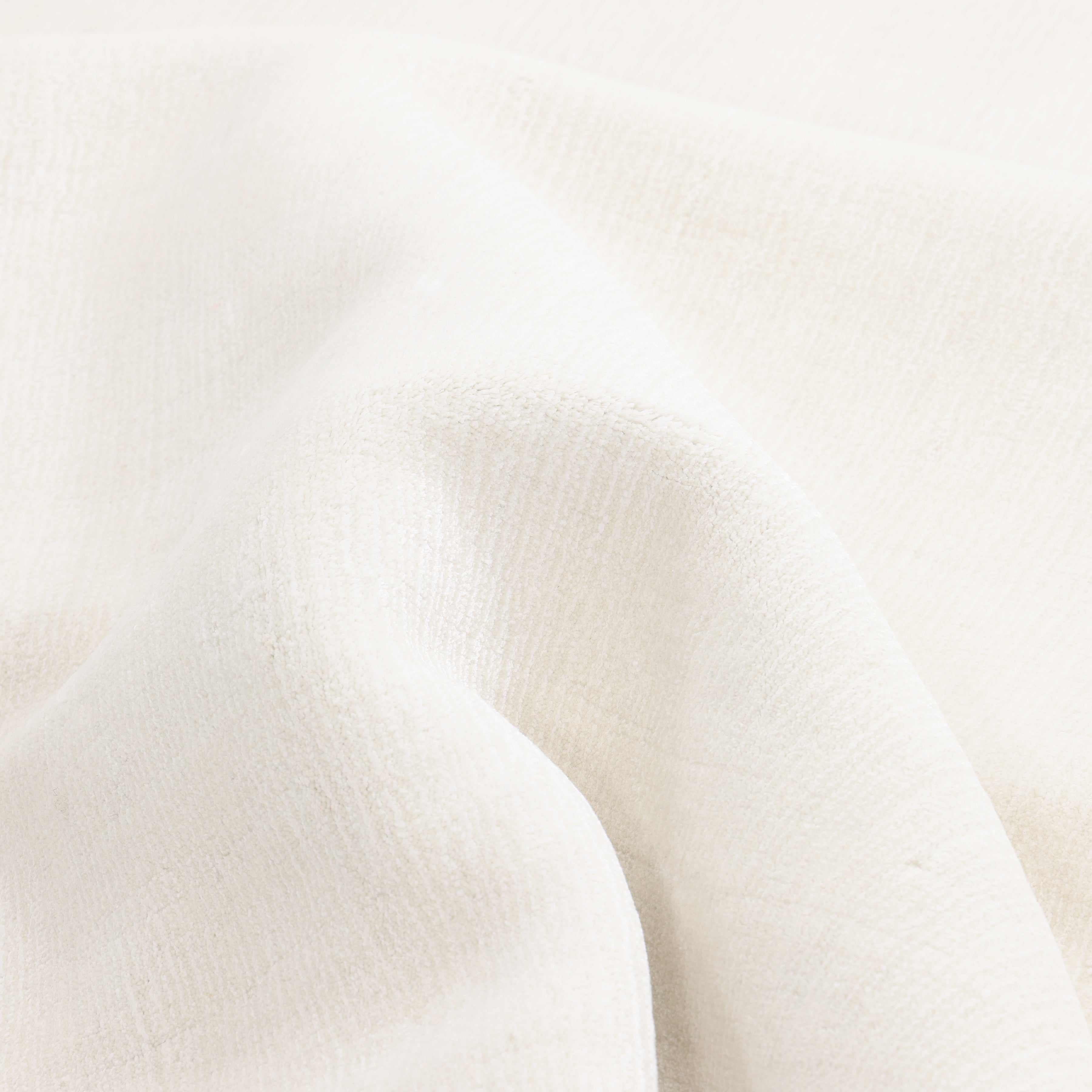 Lodhi Hand-Loomed Contemporary Solid Ivory Area Rug