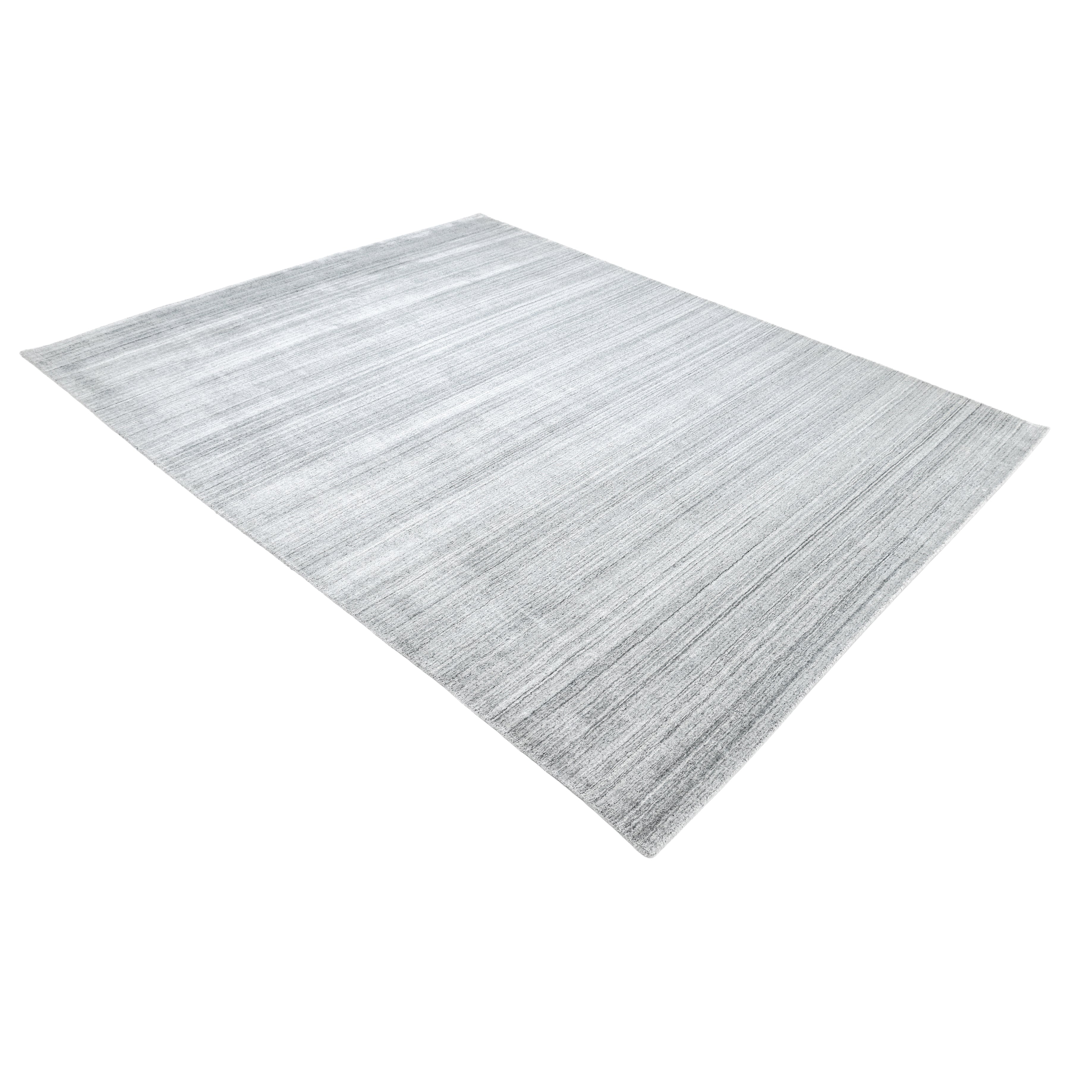 Harbor Hand-Loomed Contemporary Solid Gray Area Rug