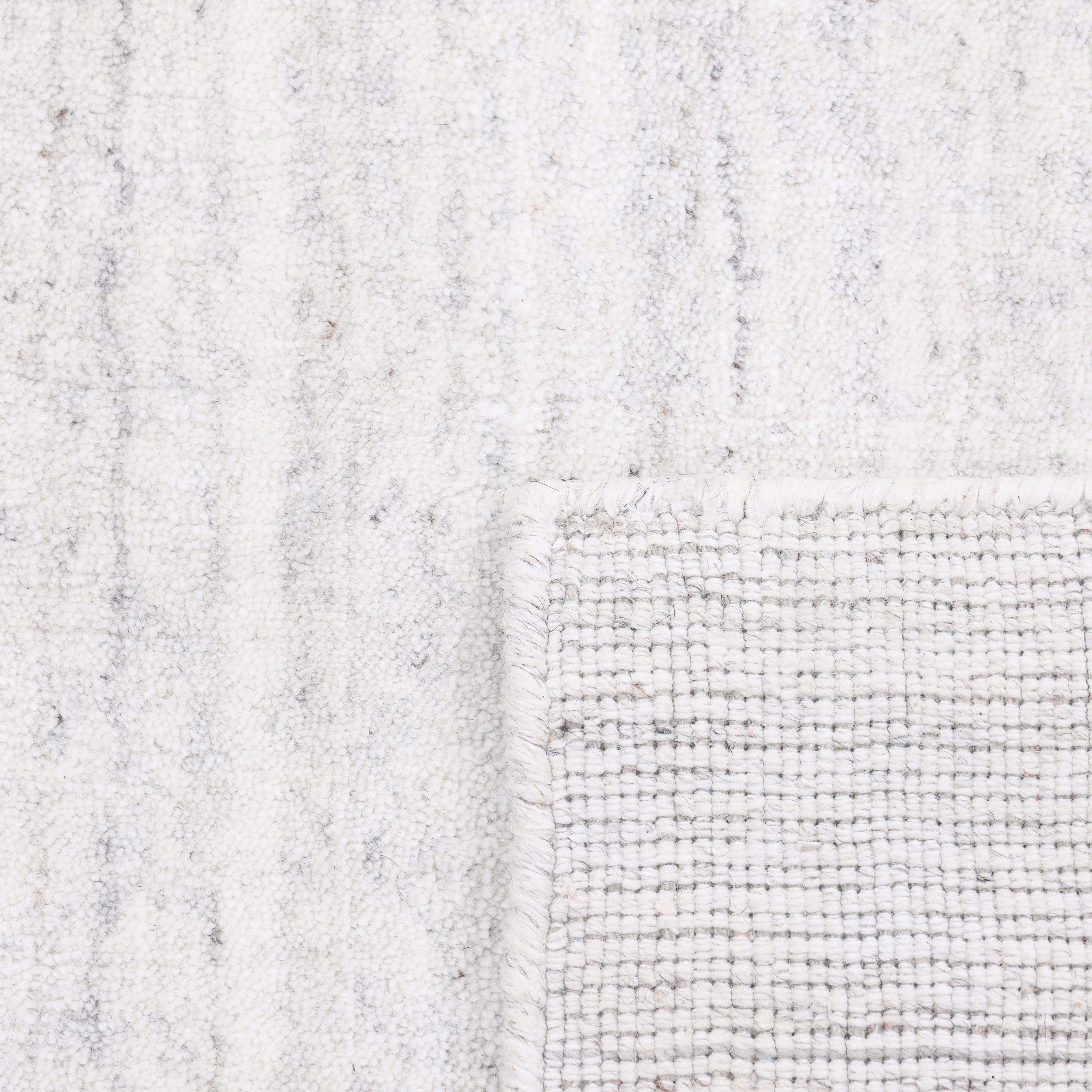 Harbor Hand-Loomed Contemporary Solid Ivory Area Rug