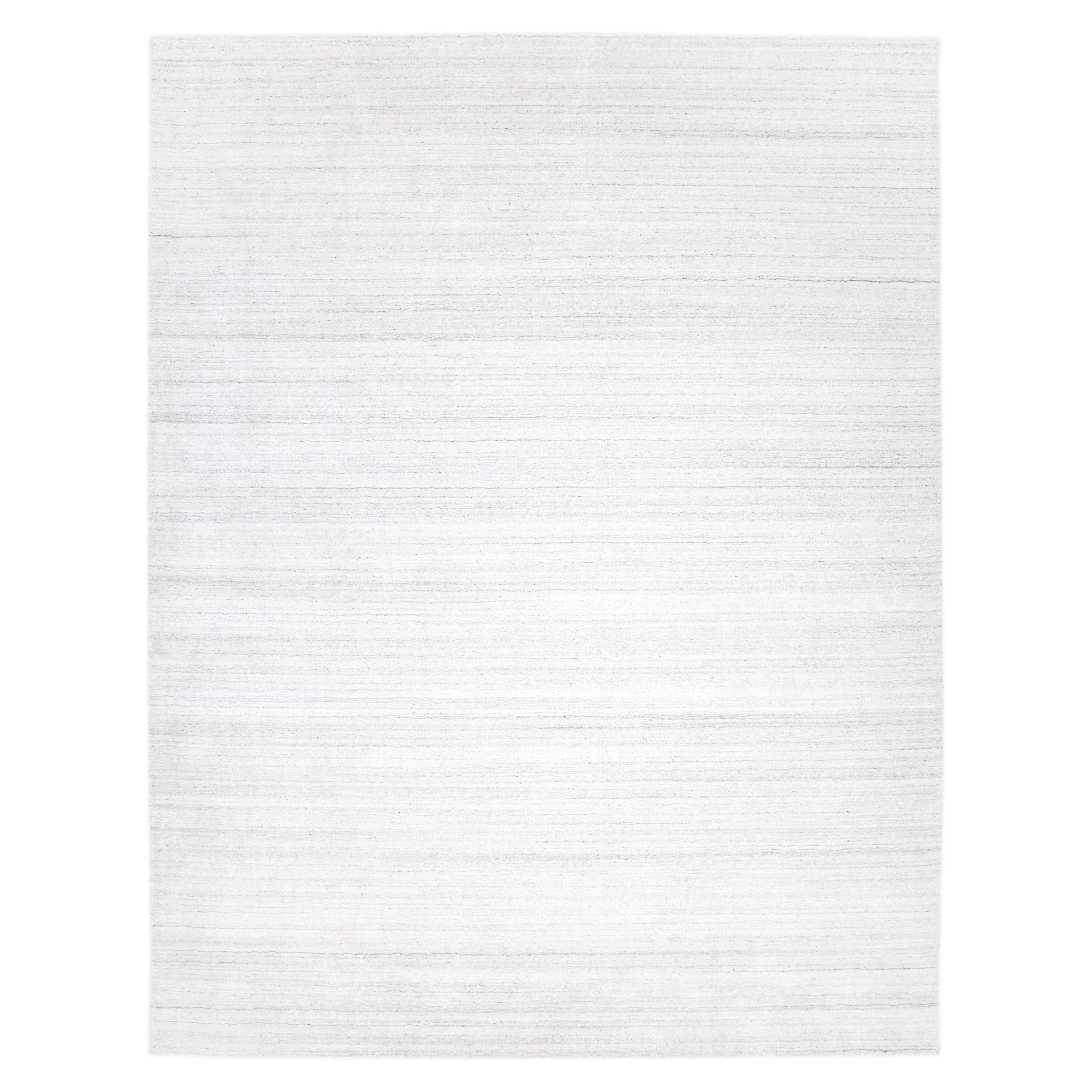 Harbor Hand-Loomed Contemporary Solid Ivory Area Rug