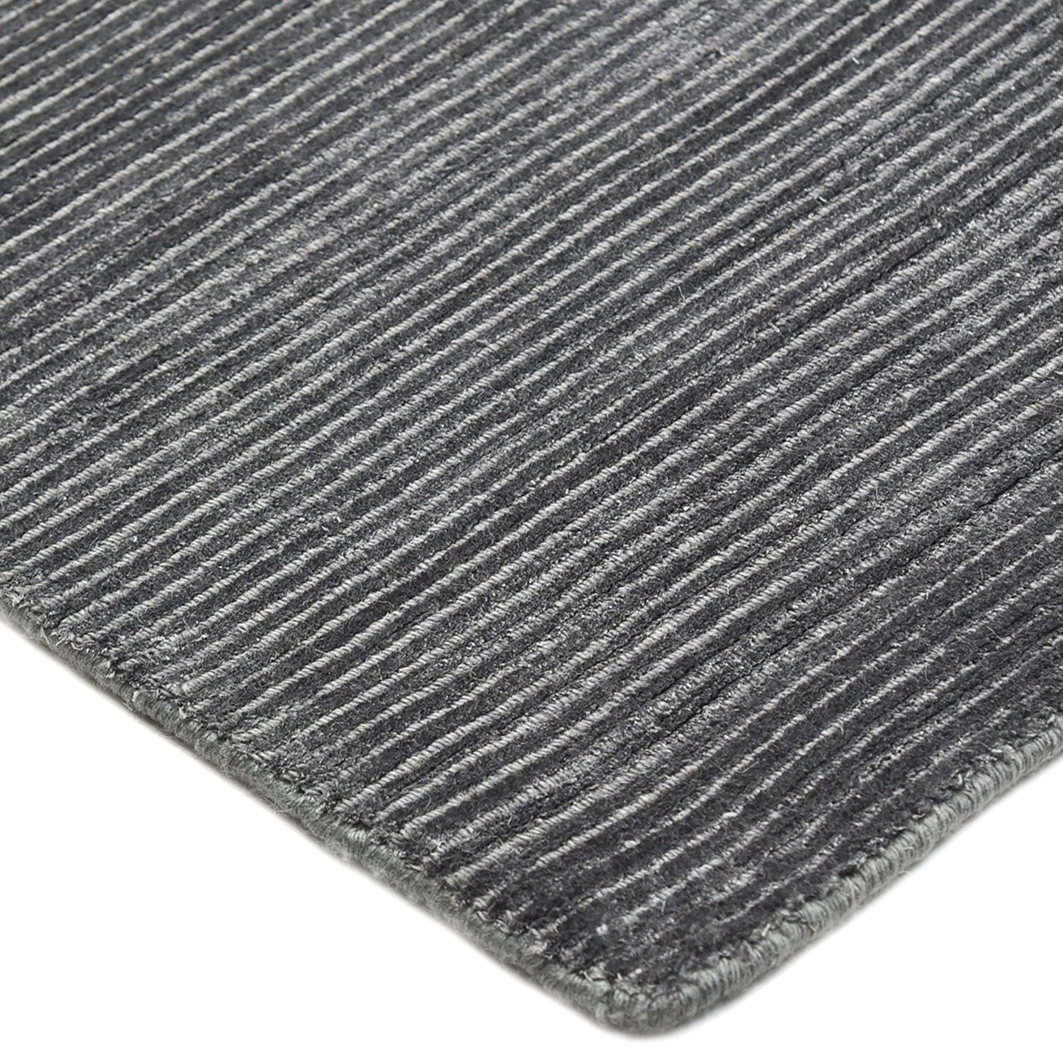 Cordi Hand-Loomed Contemporary Solid Gray Area Rug