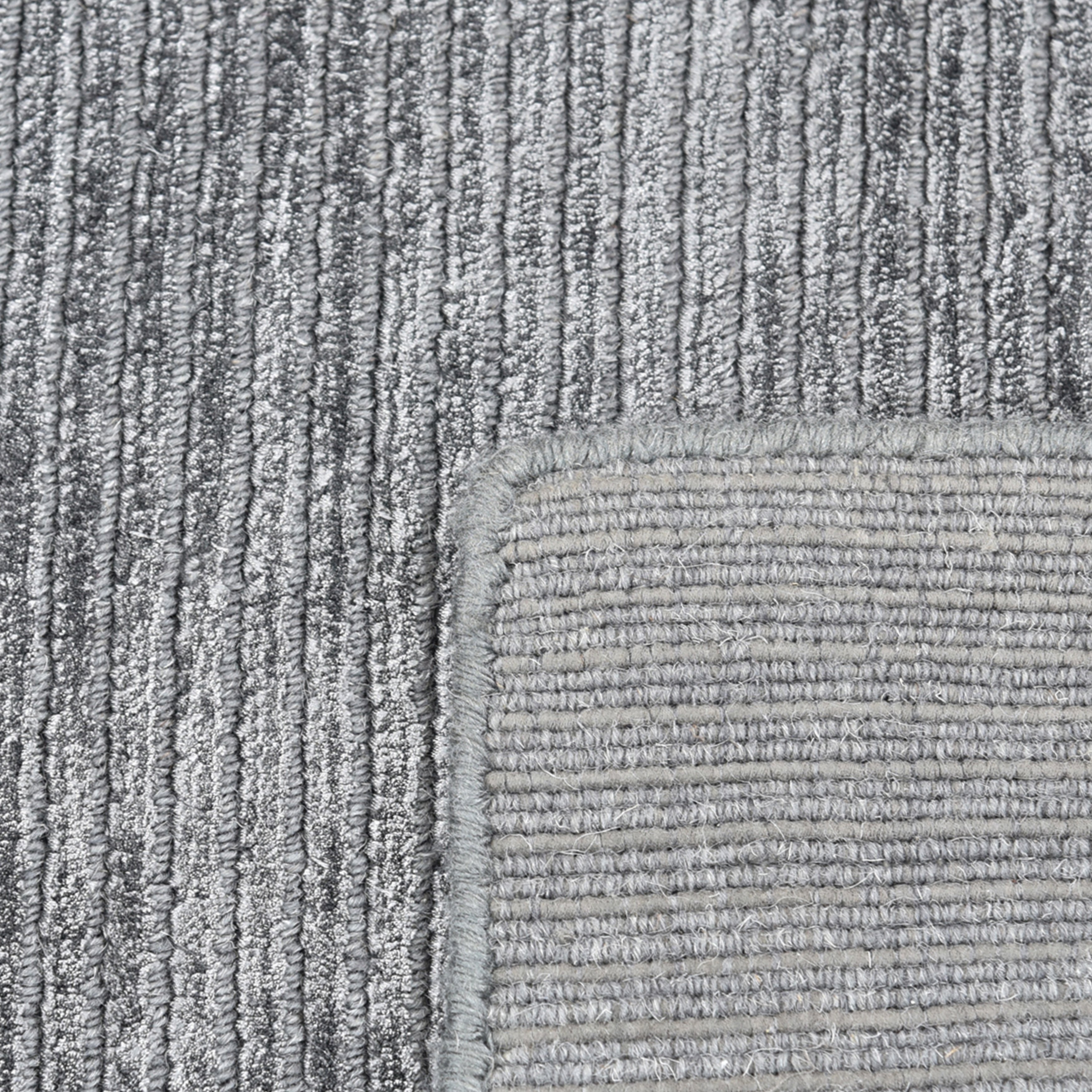 Cordi Hand-Loomed Contemporary Solid Gray Area Rug