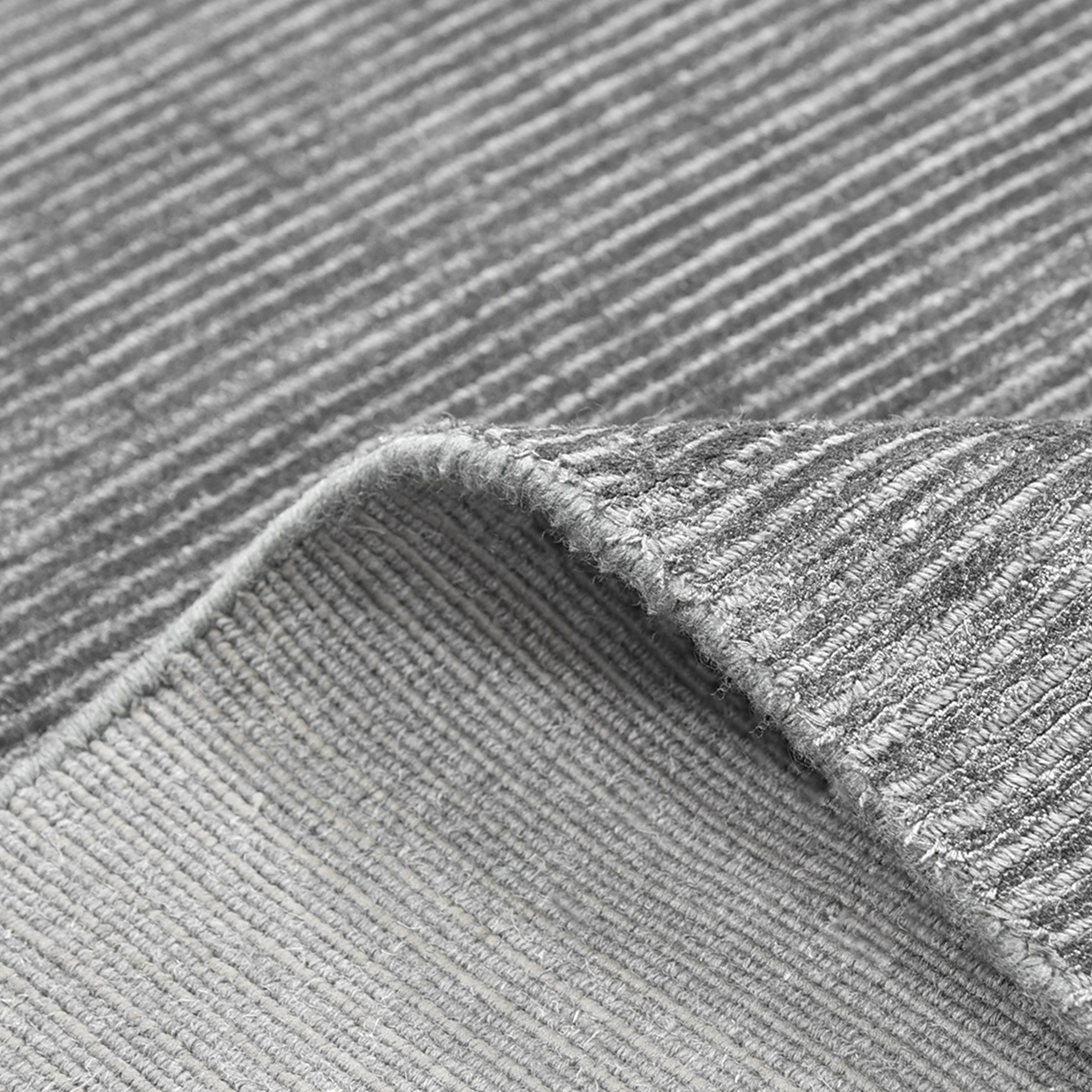 Cordi Hand-Loomed Contemporary Solid Gray Area Rug