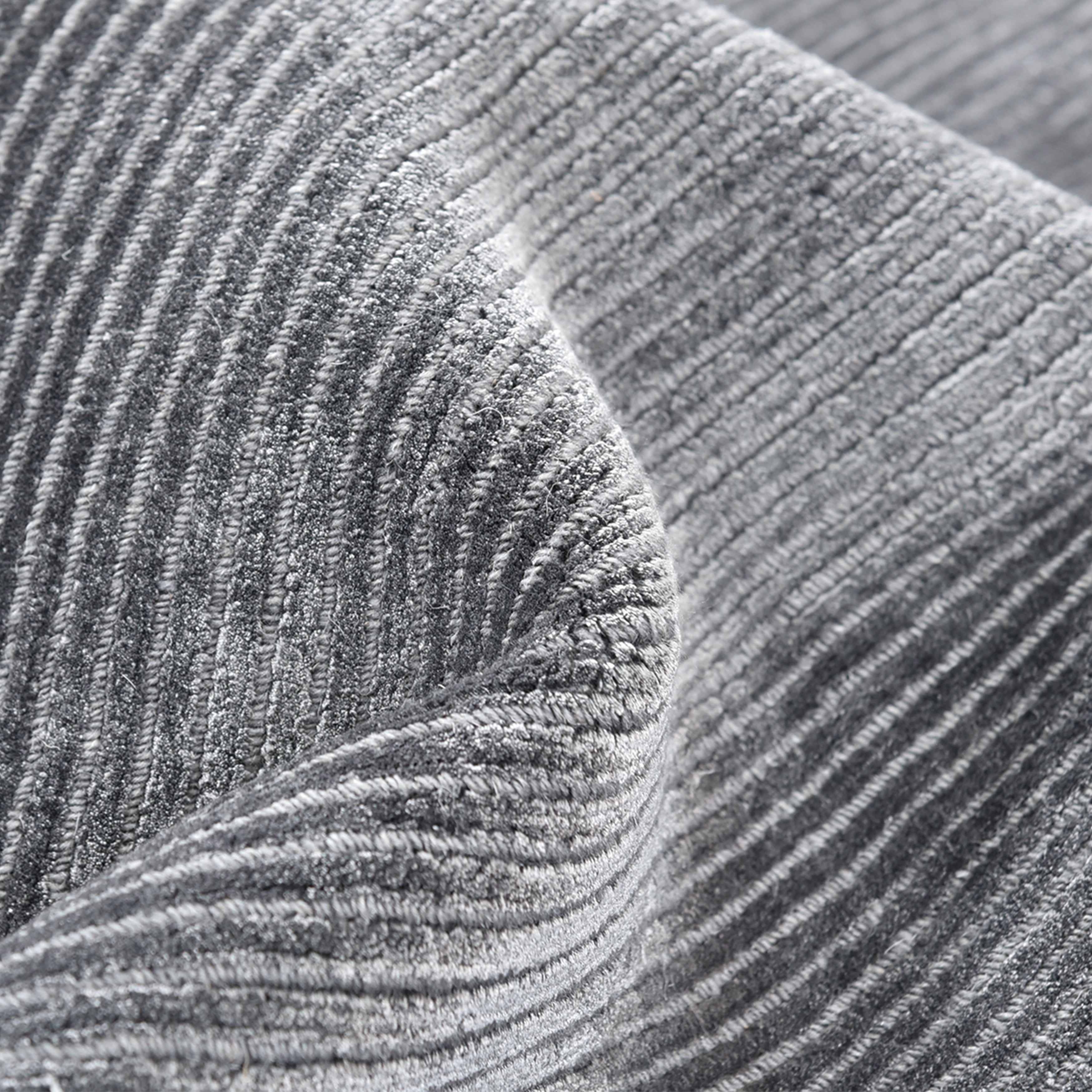 Cordi Hand-Loomed Contemporary Solid Gray Area Rug