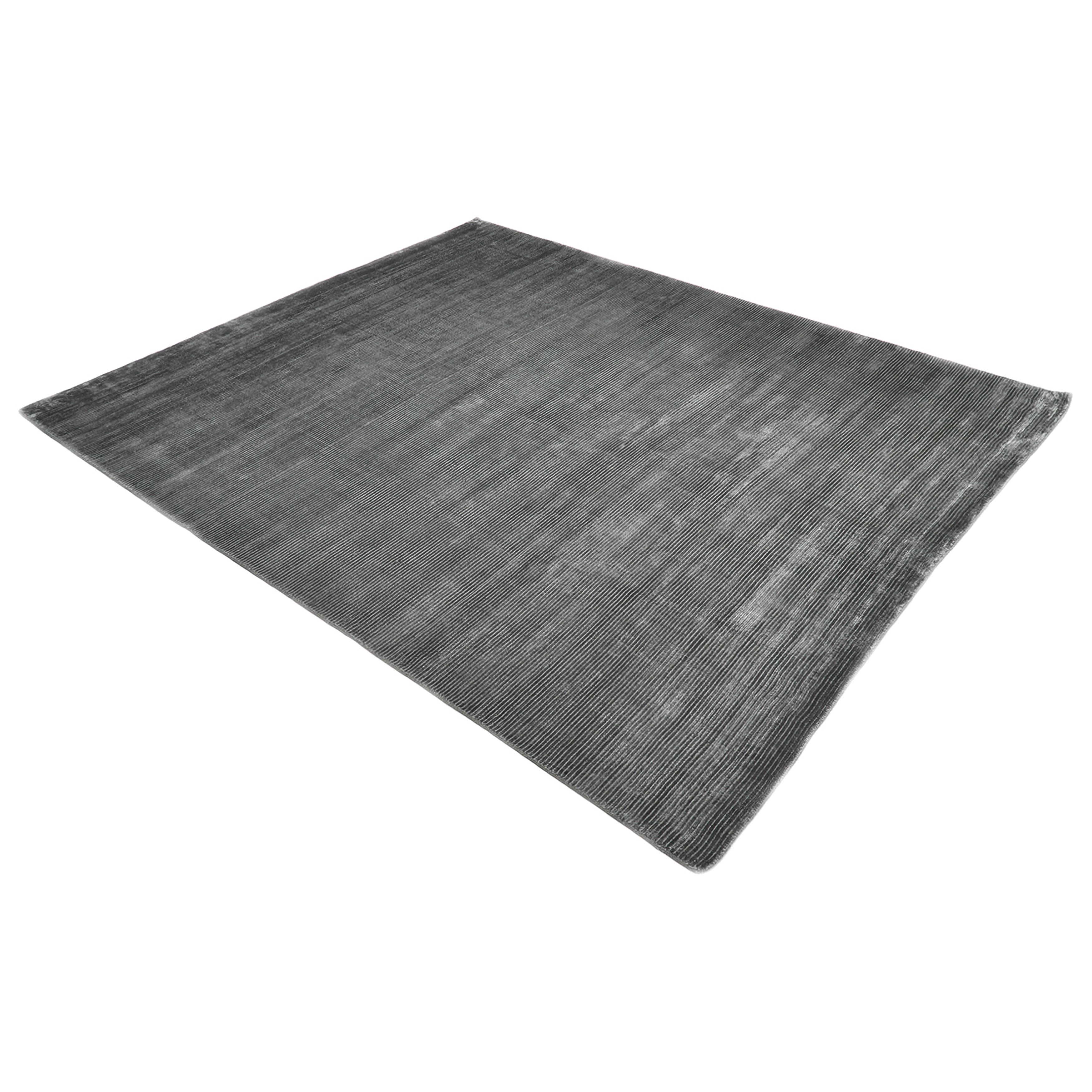Cordi Hand-Loomed Contemporary Solid Gray Area Rug