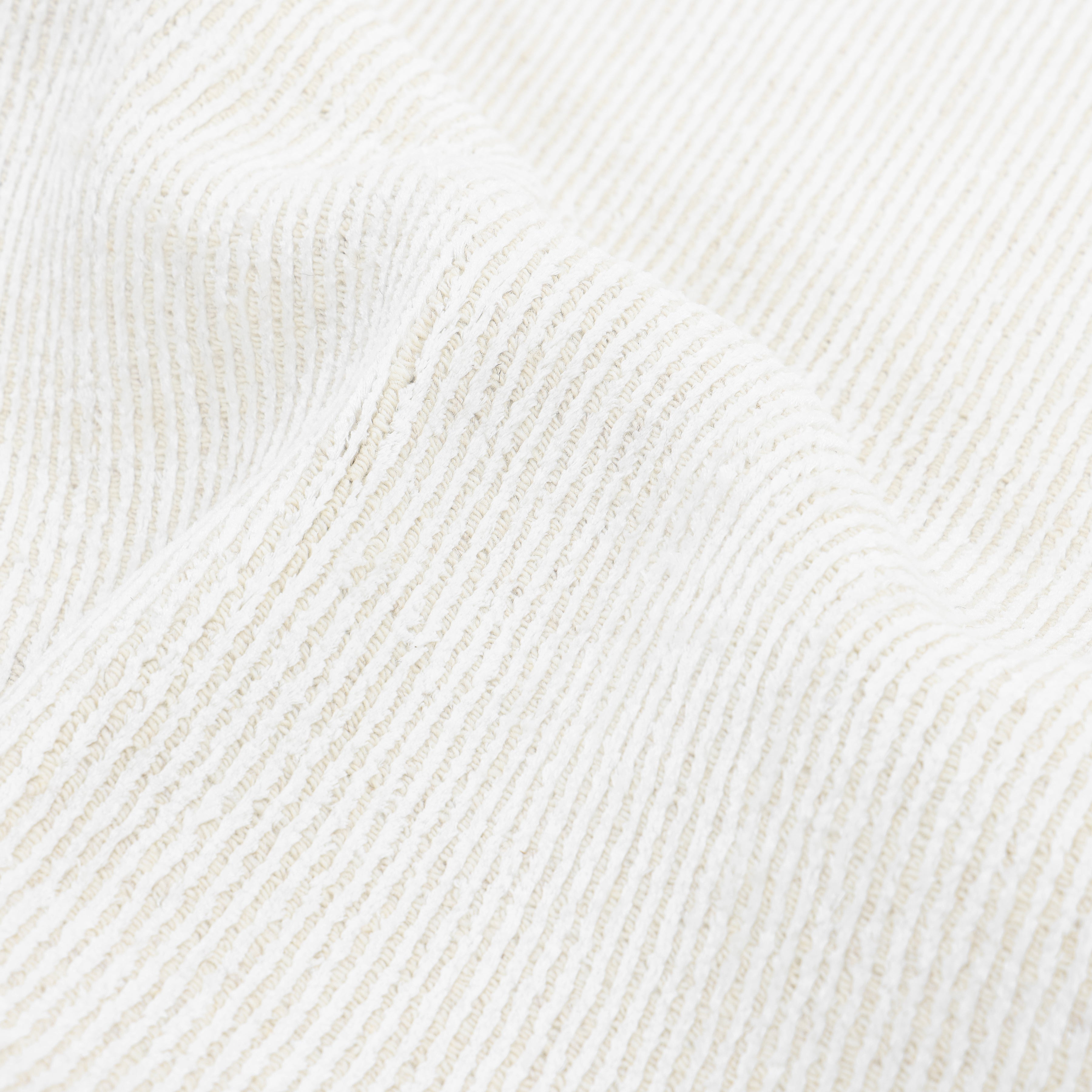Cordi Hand-Loomed Contemporary Solid Ivory Area Rug