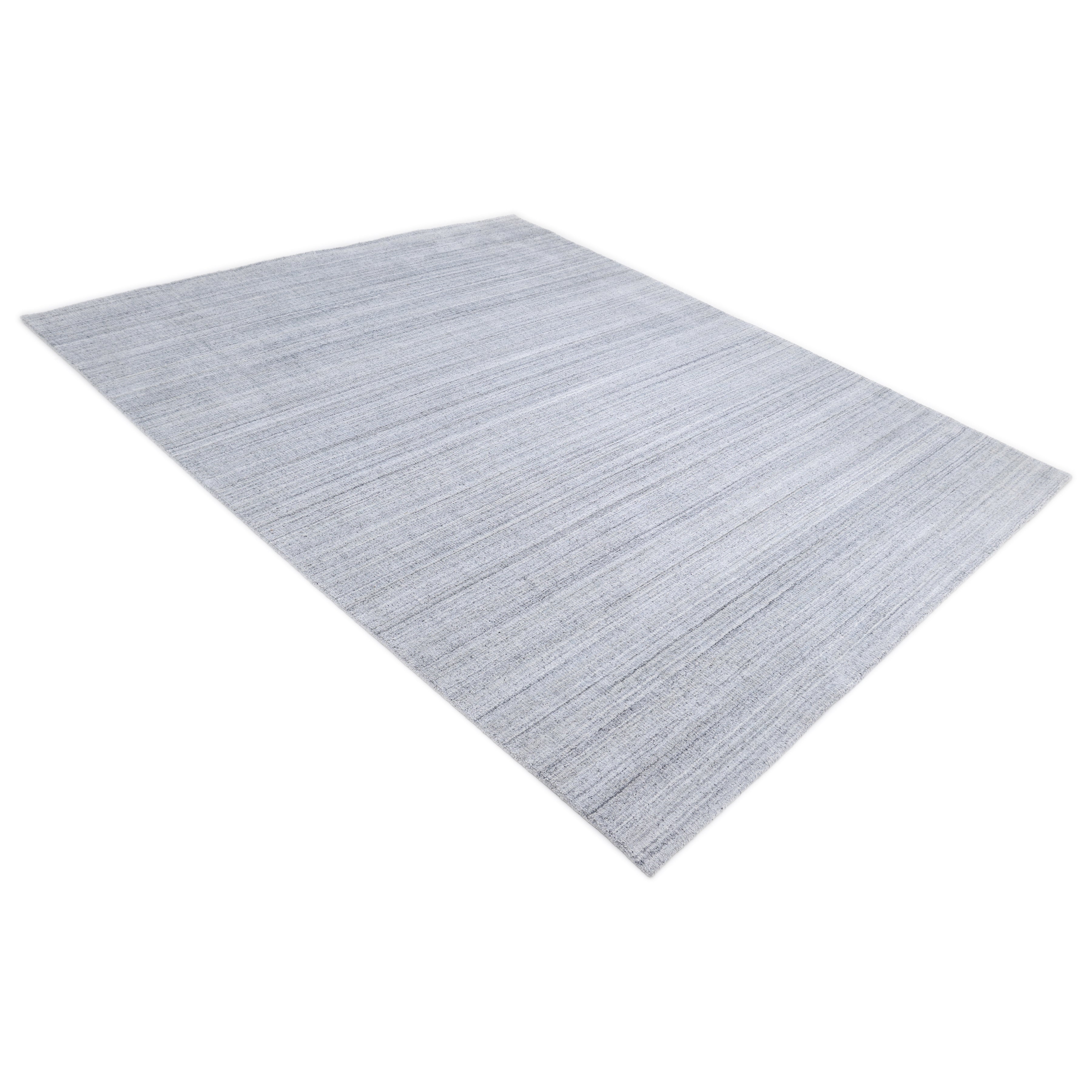 Cooper Hand-Loomed Contemporary Striped Gray Area Rug