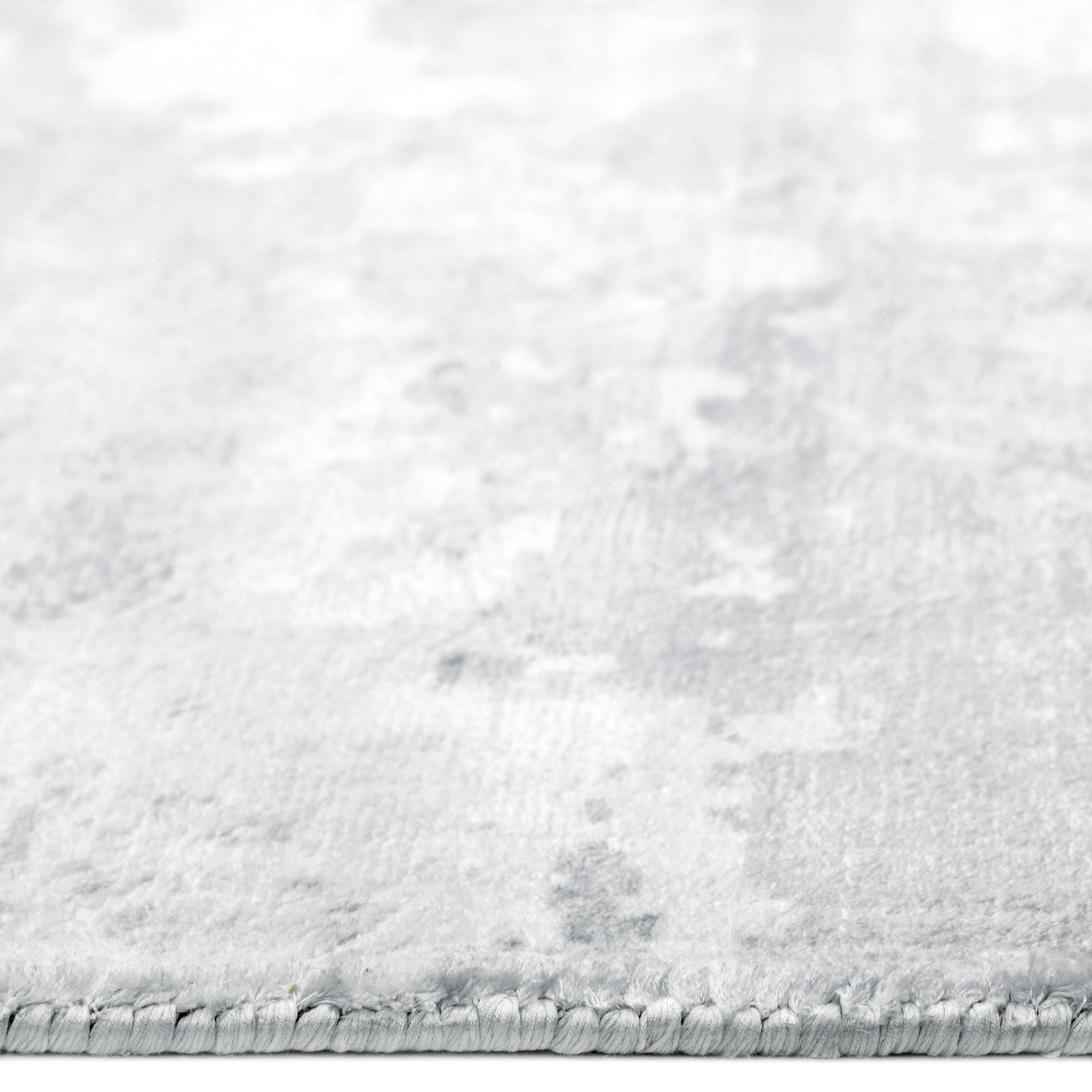 Blush Hand-Loomed Contemporary Abstract Gray Area Rug