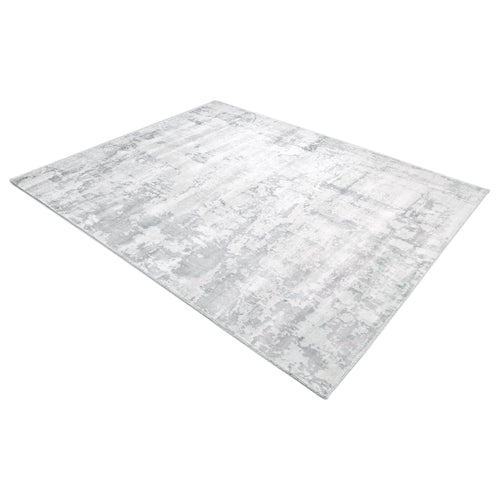 Blush Hand-Loomed Contemporary Abstract Gray Area Rug