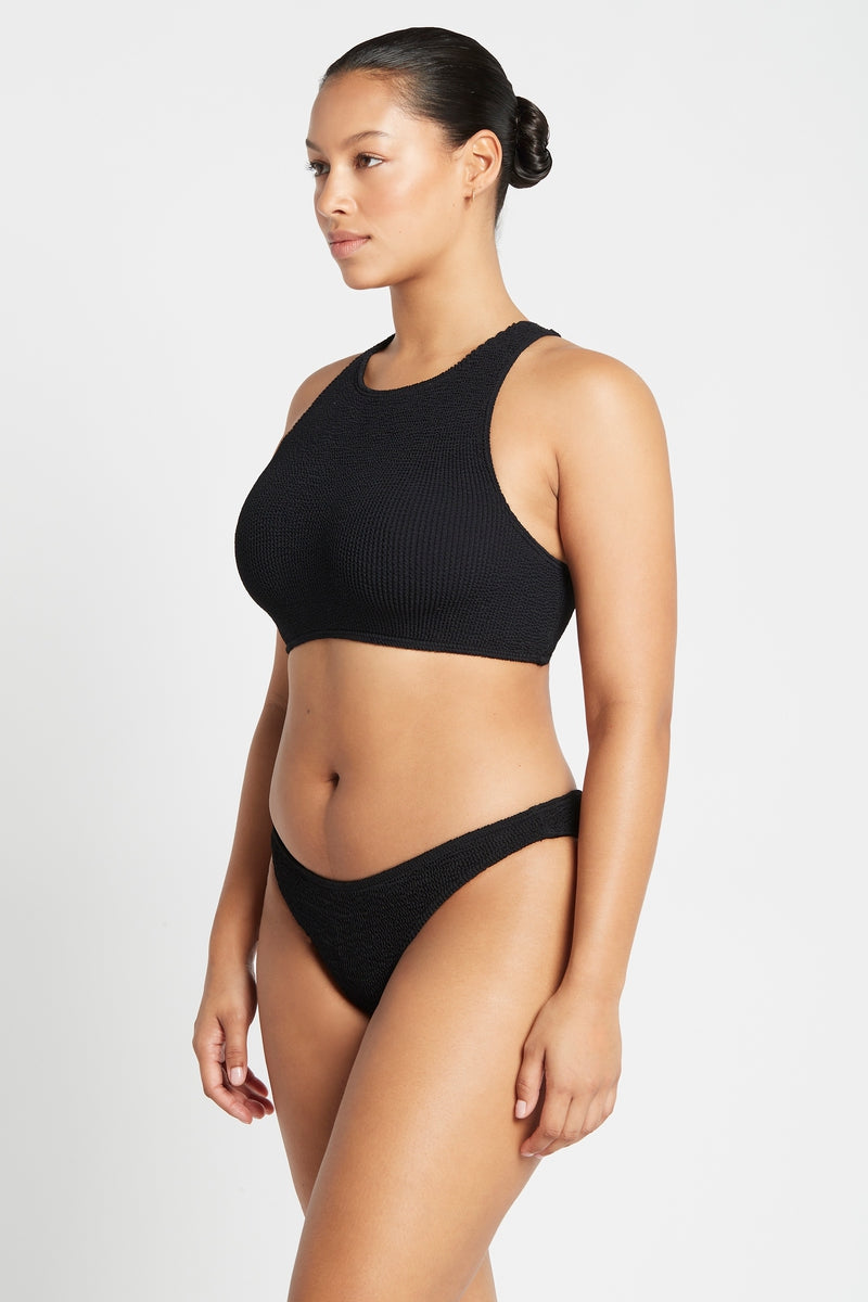 Black Eco Strap Saint Crop