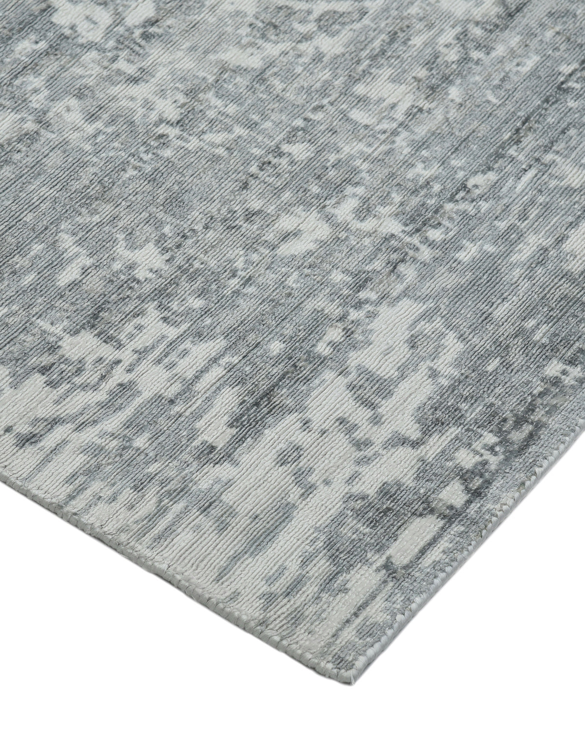 Samantha Hand-Loomed Contemporary Floral Gray Area Rug