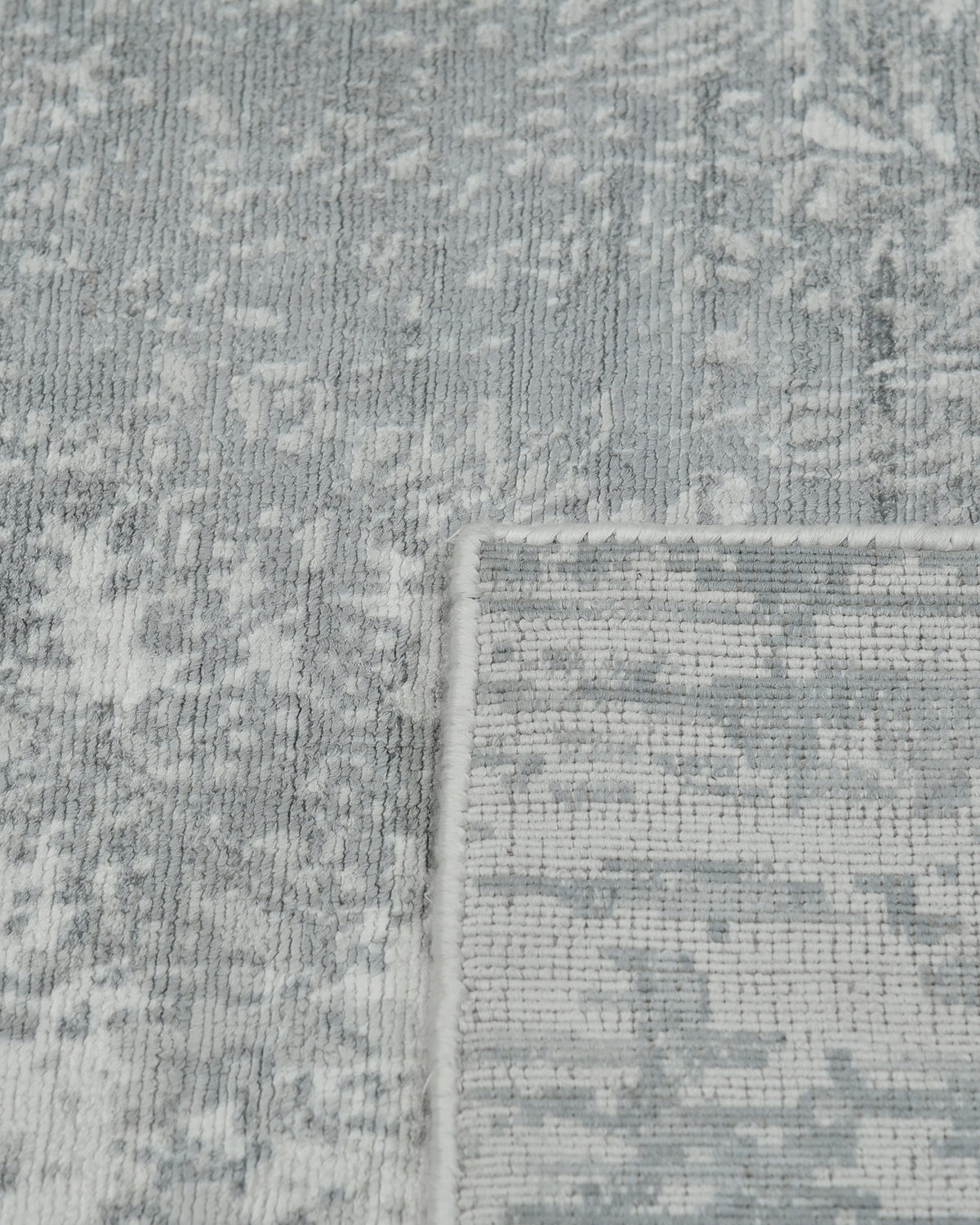 Samantha Hand-Loomed Contemporary Floral Gray Area Rug